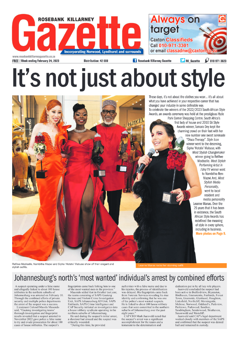 Rosebank Killarney Gazette 24 Feb 2023 page 1