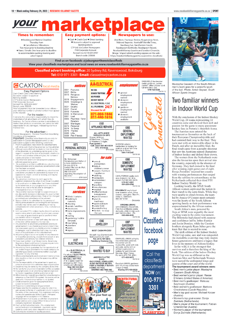 Rosebank Killarney Gazette 24 Feb 2023 page 10