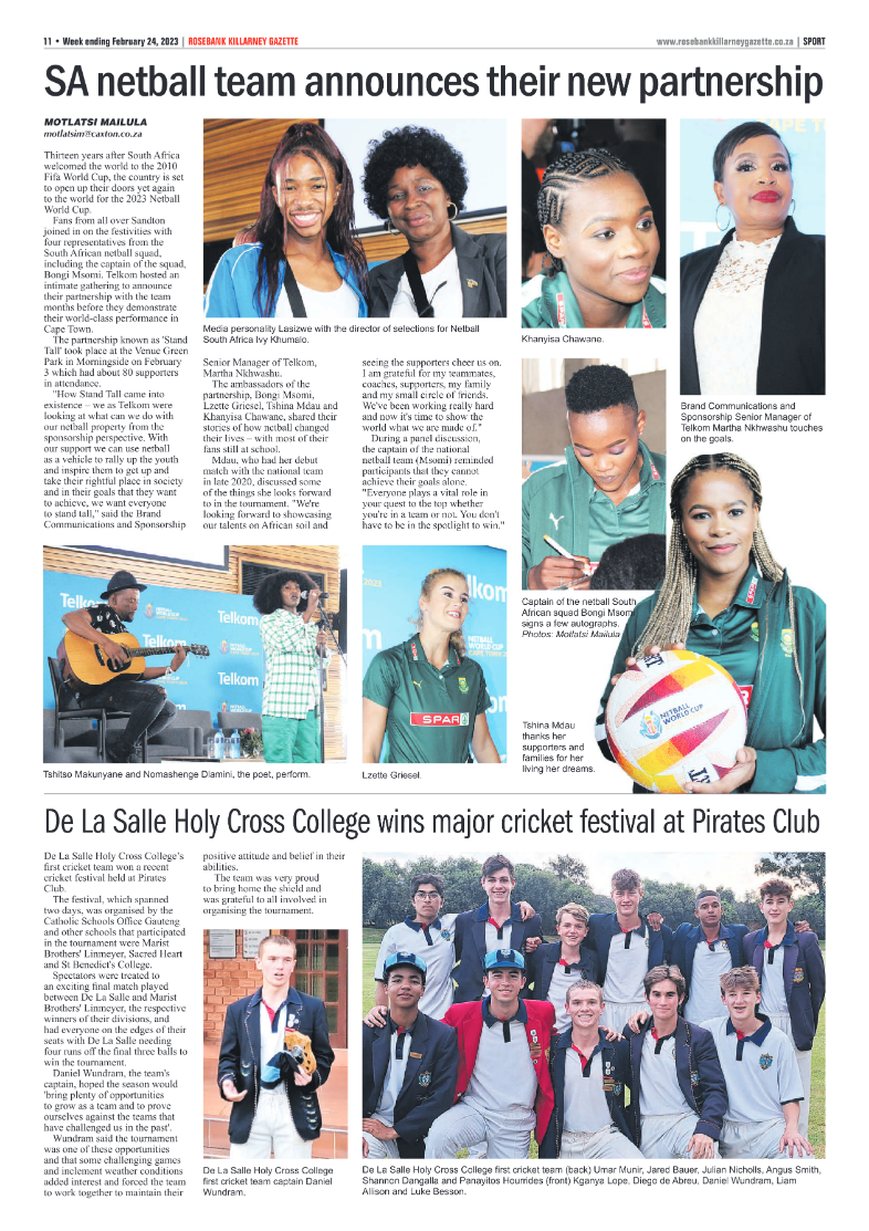 Rosebank Killarney Gazette 24 Feb 2023 page 11