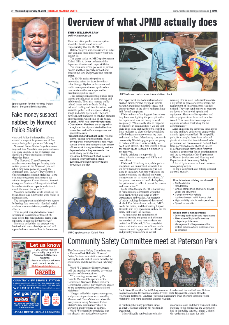 Rosebank Killarney Gazette 24 Feb 2023 page 2