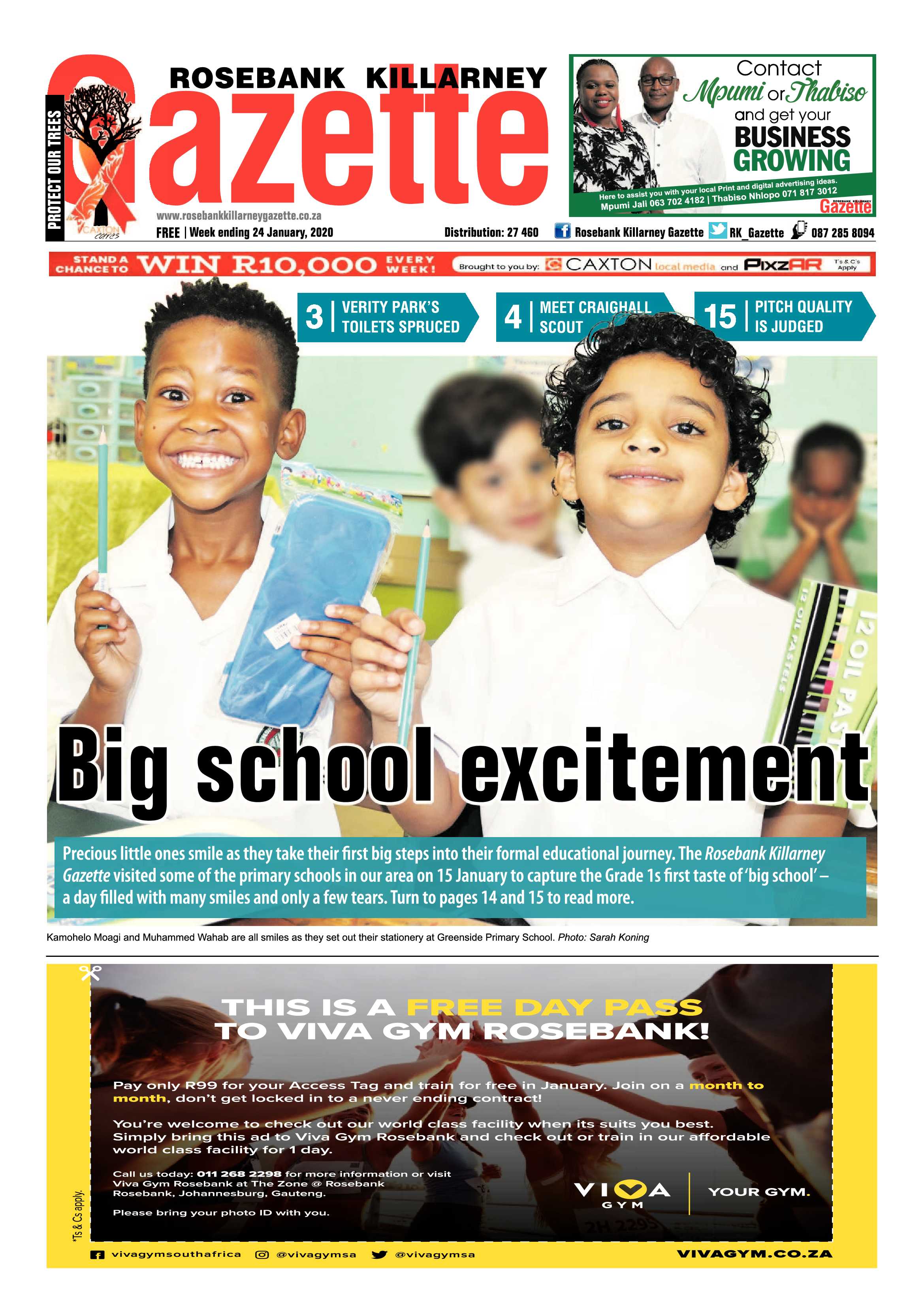 Rosebank Killarney Gazette 24 January 2020 page 1