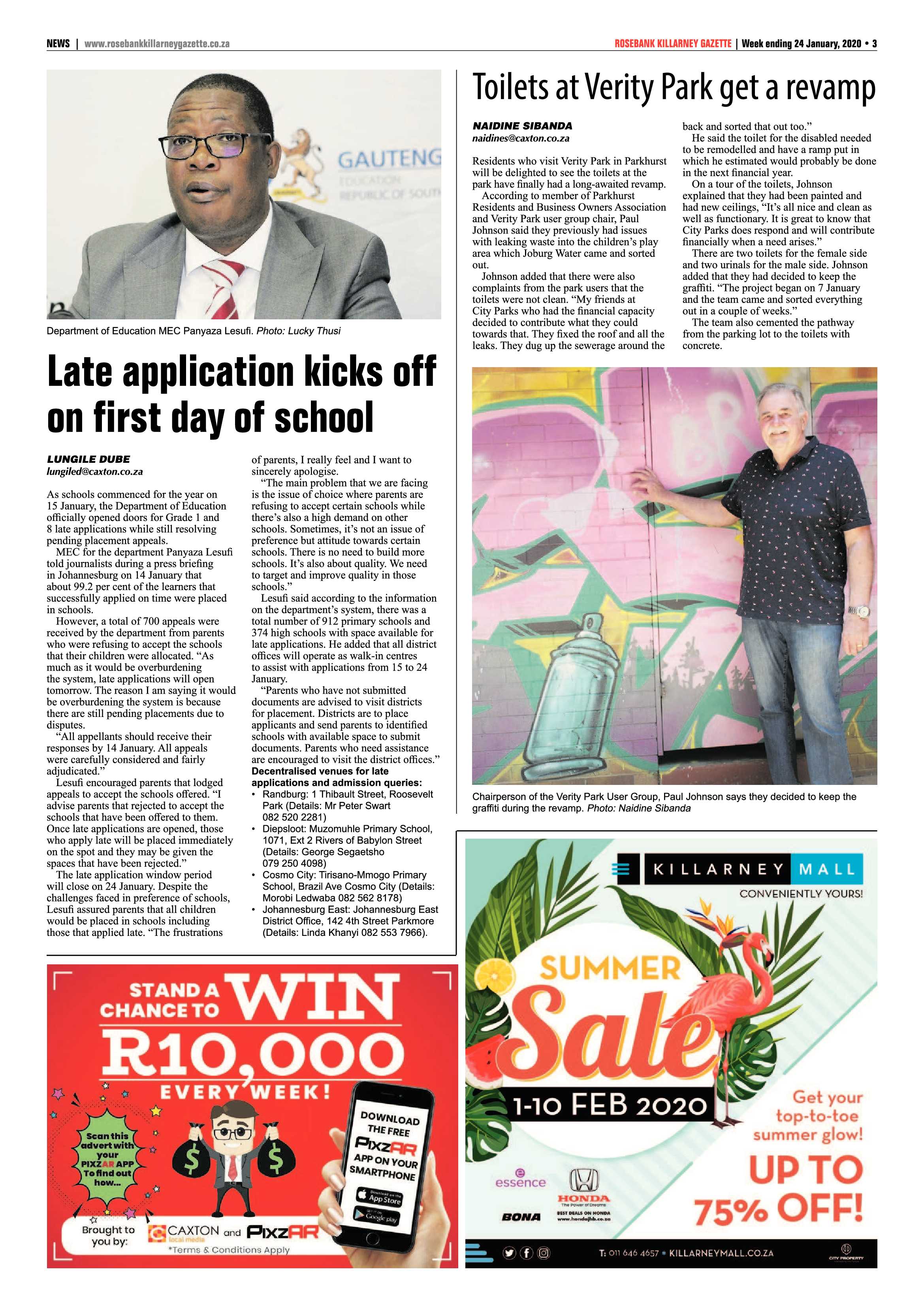 Rosebank Killarney Gazette 24 January 2020 page 3