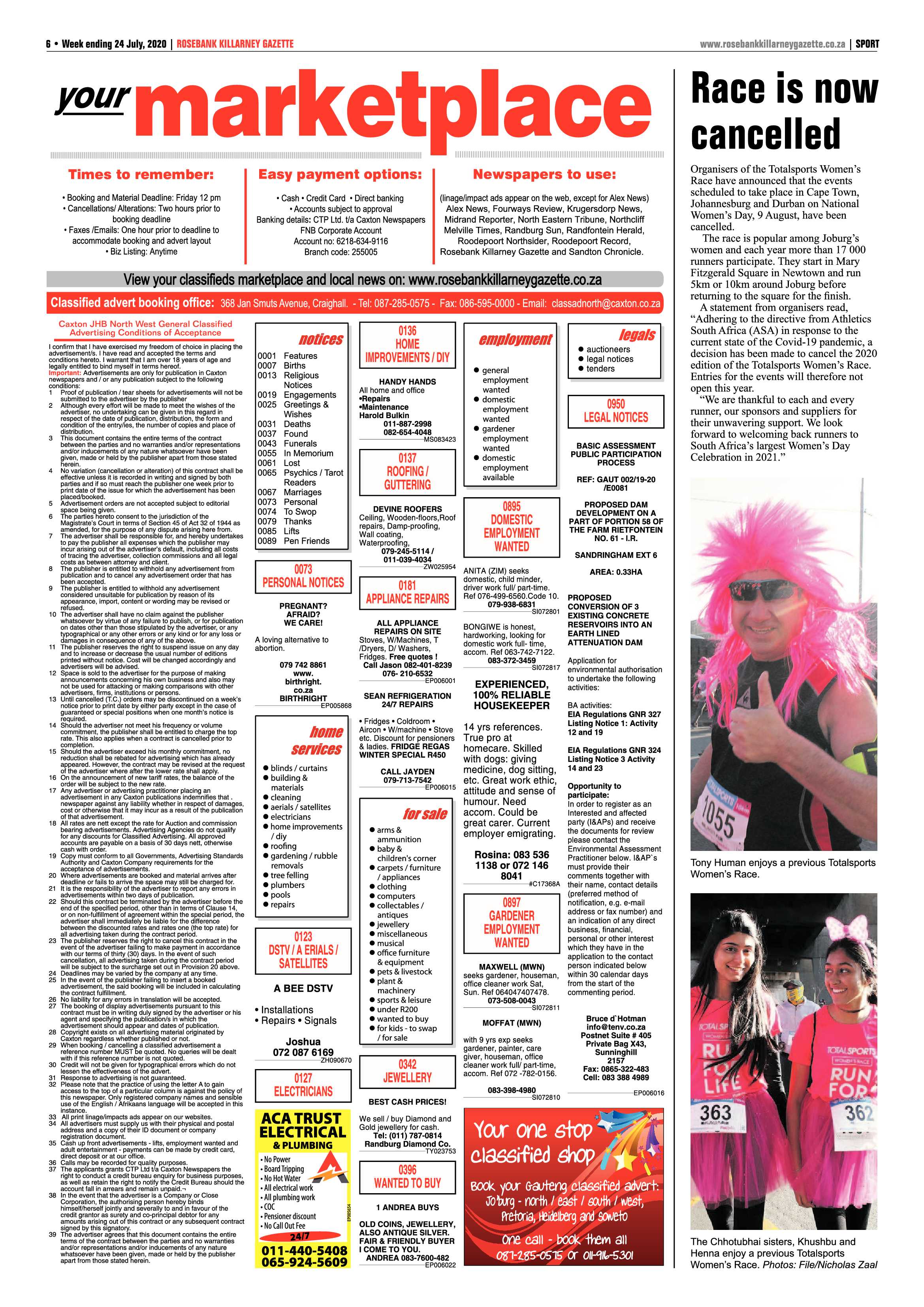Rosebank Killarney Gazette 24 July 2020 page 6