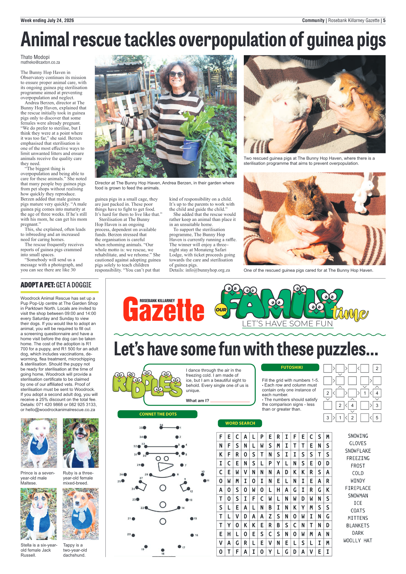 Rosebank Killarney Gazette 24 July 2026 page 5