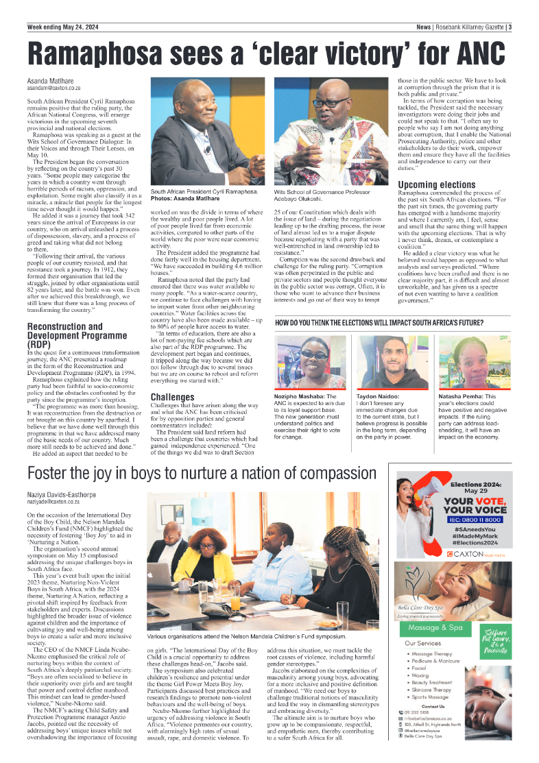 Rosebank Killarney Gazette 24 May 2024 page 3