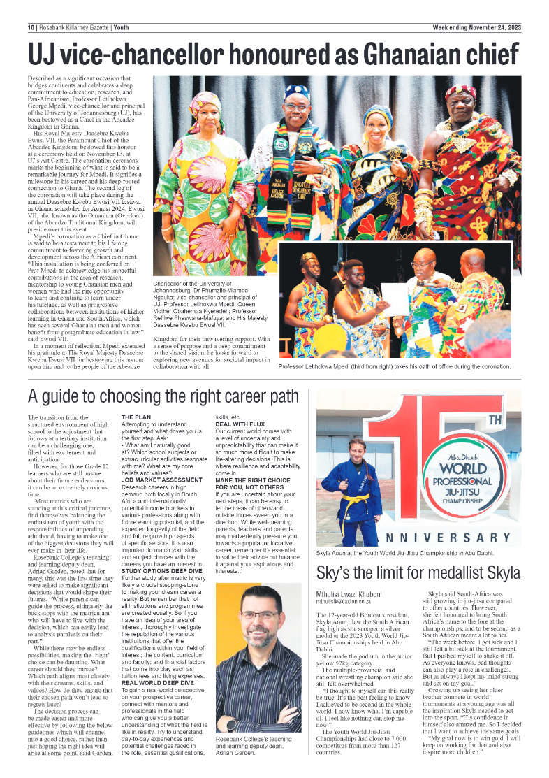 Rosebank Killarney Gazette 24 November 2023 page 10