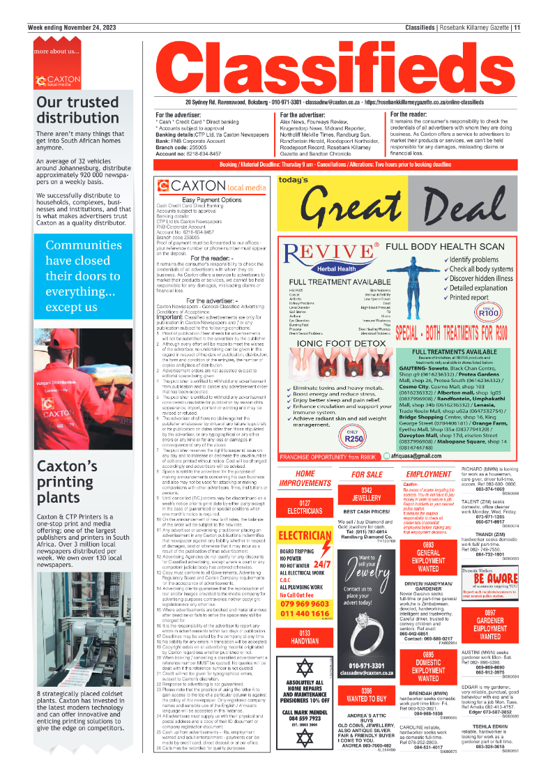 Rosebank Killarney Gazette 24 November 2023 page 11