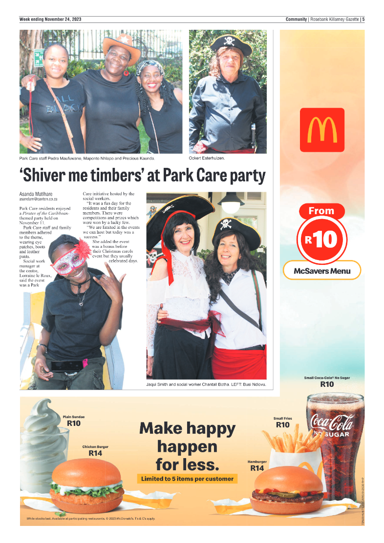 Rosebank Killarney Gazette 24 November 2023 page 5