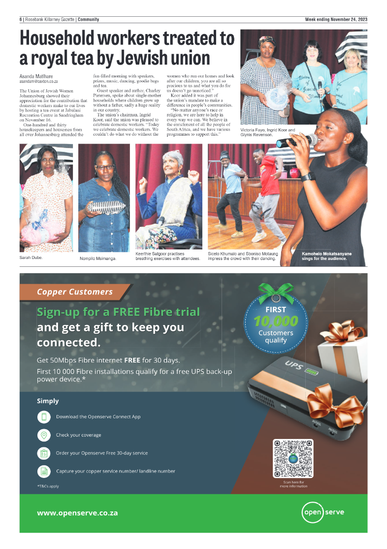 Rosebank Killarney Gazette 24 November 2023 page 6