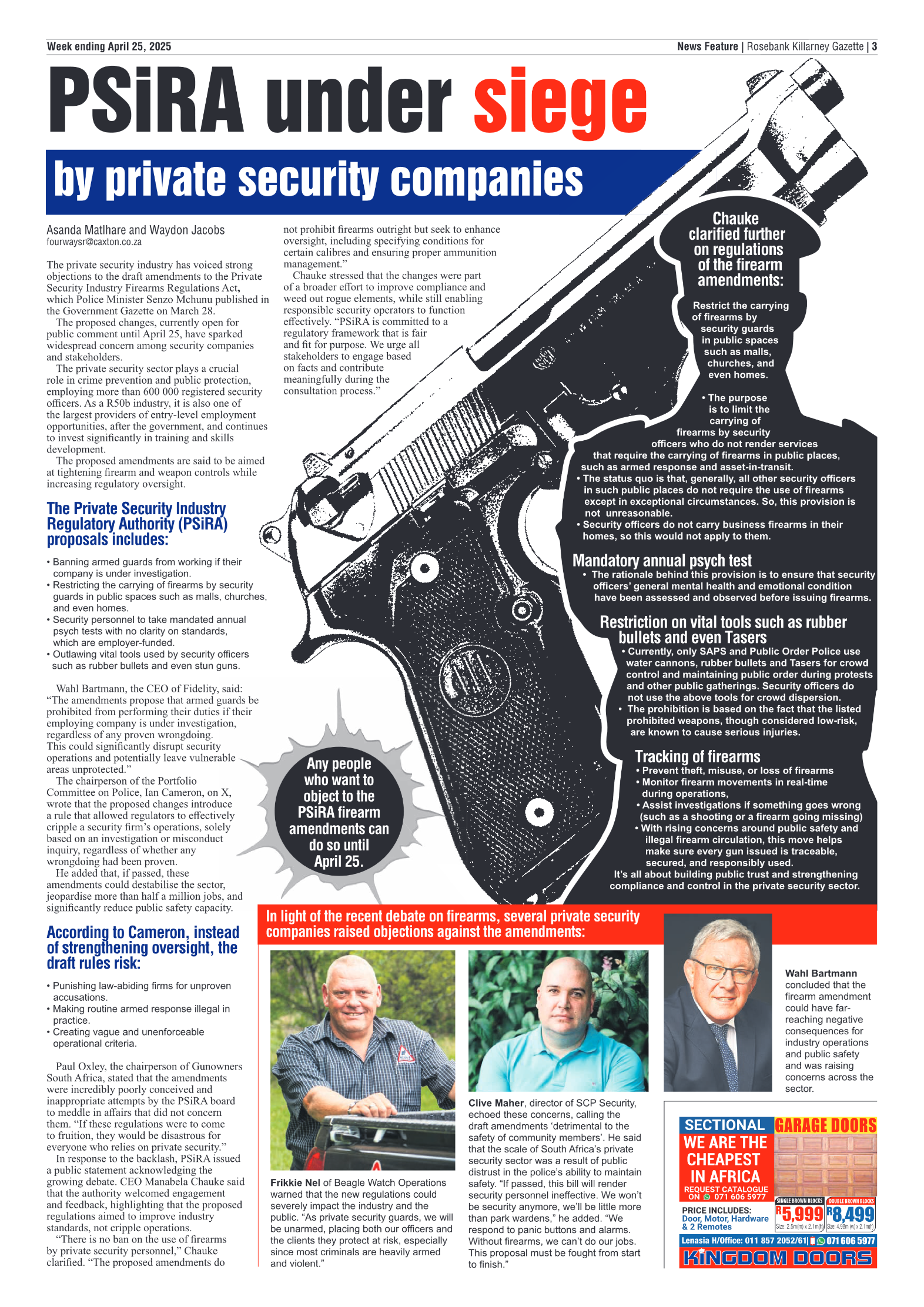 Rosebank Killarney Gazette 25 April 2025 page 3