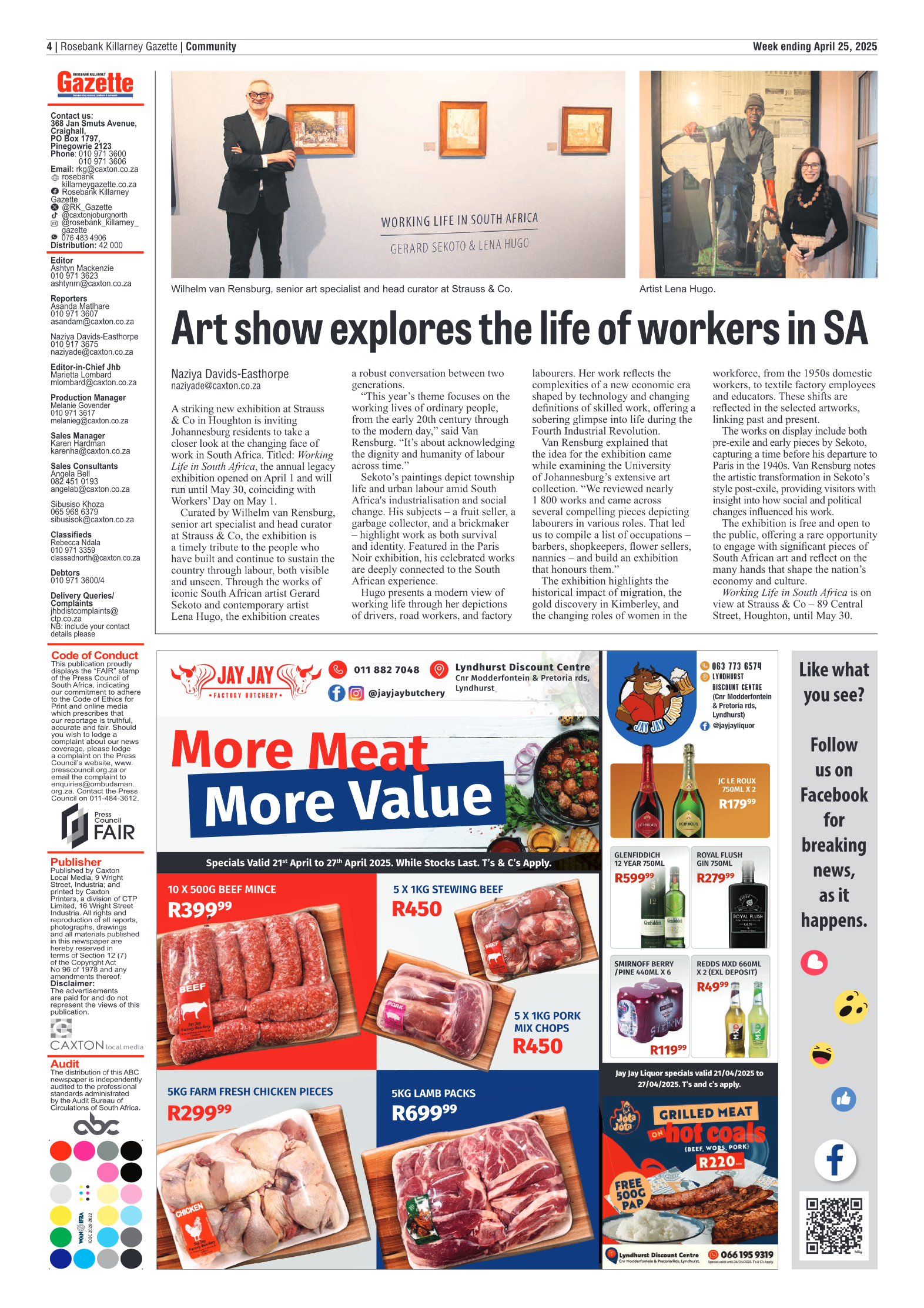 Rosebank Killarney Gazette 25 April 2025 page 4