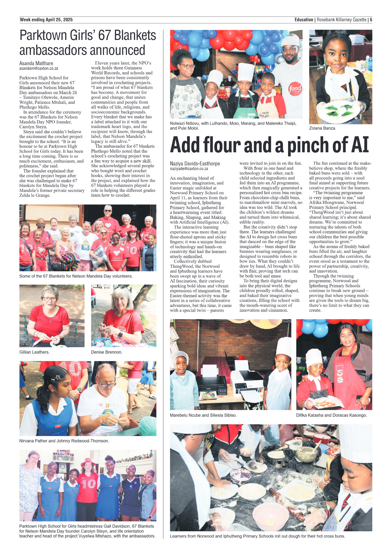 Rosebank Killarney Gazette 25 April 2025 page 5