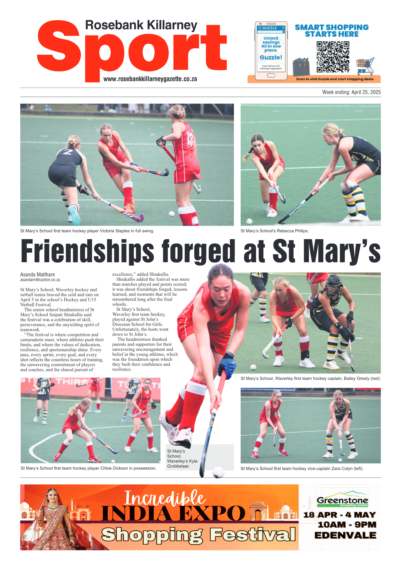 Rosebank Killarney Gazette 25 April 2025 page 8