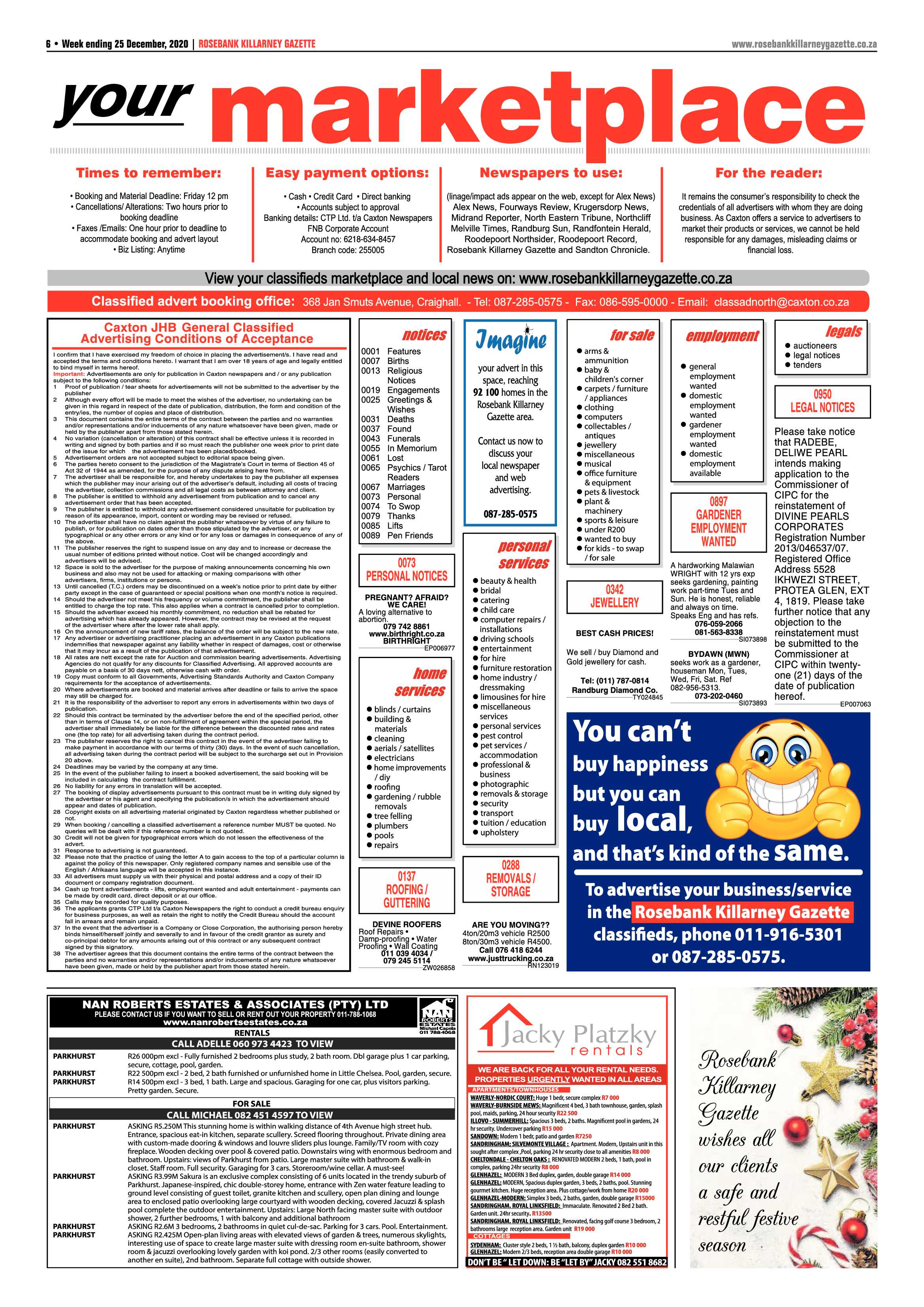 Rosebank Killarney Gazette 25 December 2020 page 6
