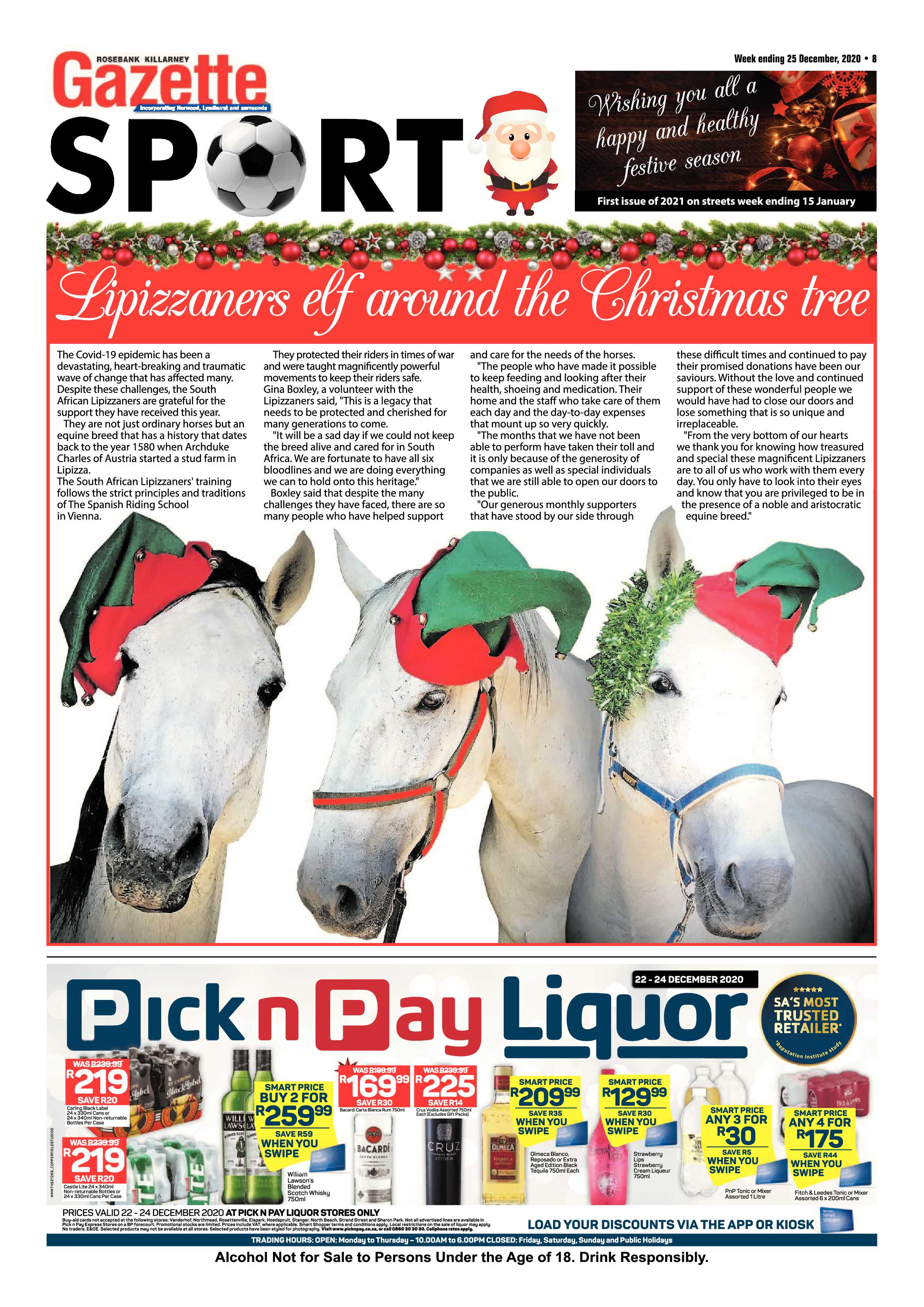 Rosebank Killarney Gazette 25 December 2020 page 8