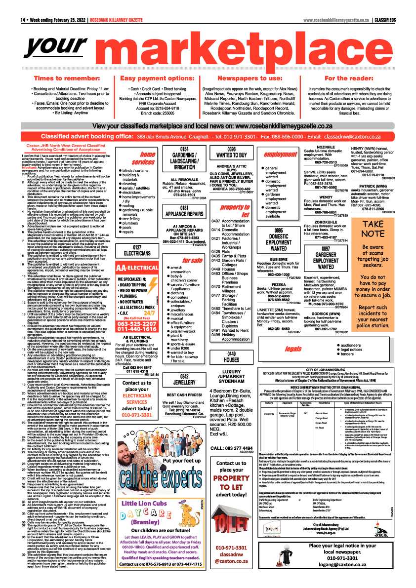 Rosebank Killarney Gazette 25 February 2022 page 14