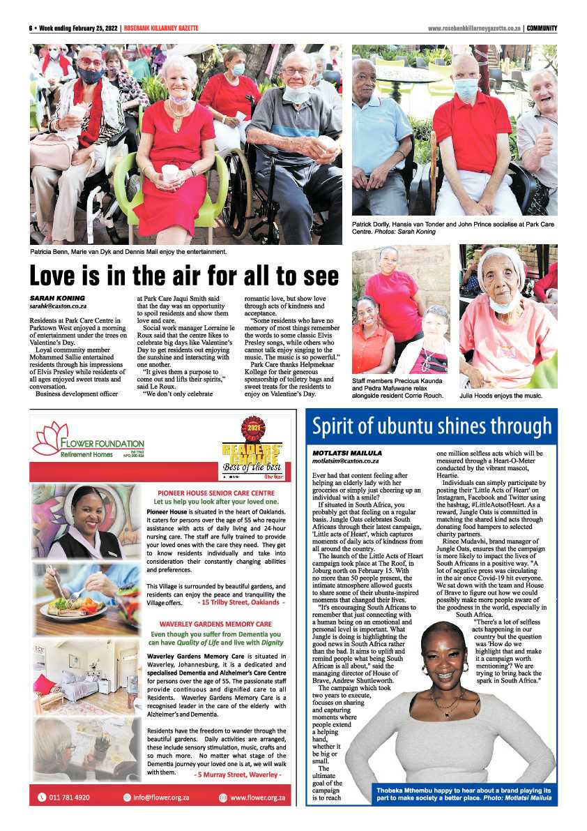 Rosebank Killarney Gazette 25 February 2022 page 6