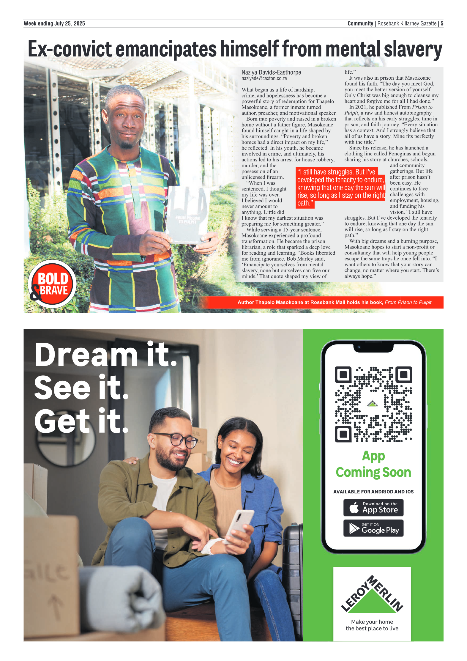 Rosebank Killarney Gazette 25 July 2025 page 5