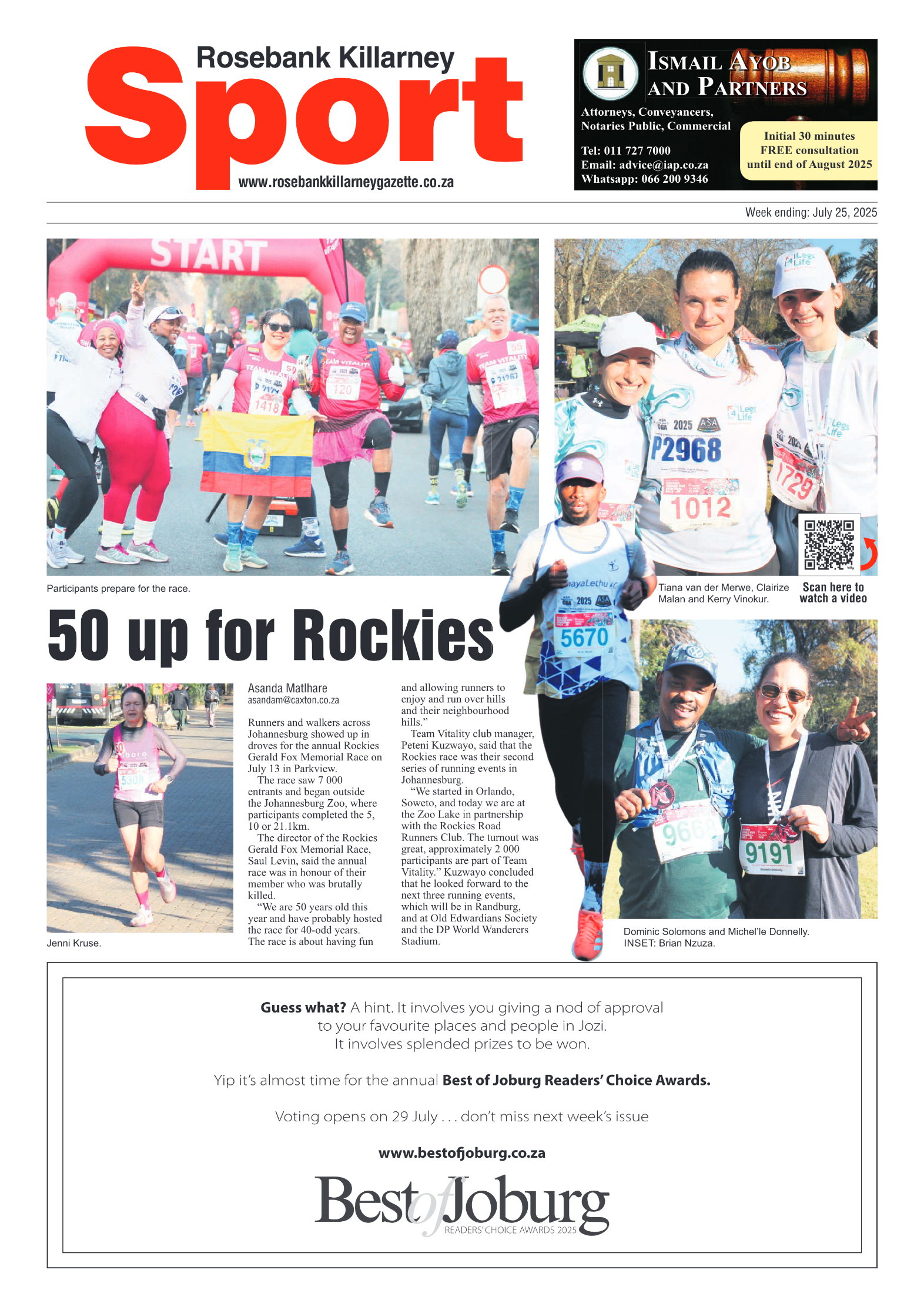 Rosebank Killarney Gazette 25 July 2025 page 8