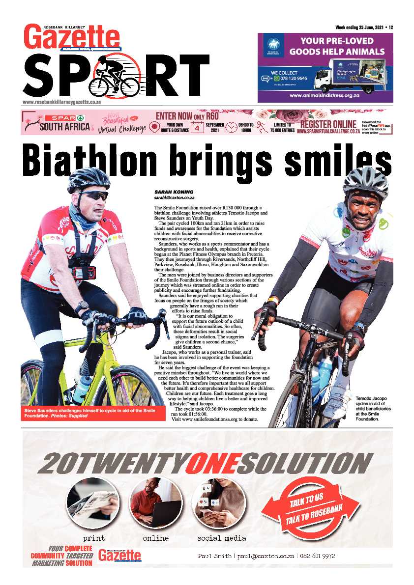 Rosebank Killarney Gazette 25 June 2021 page 12