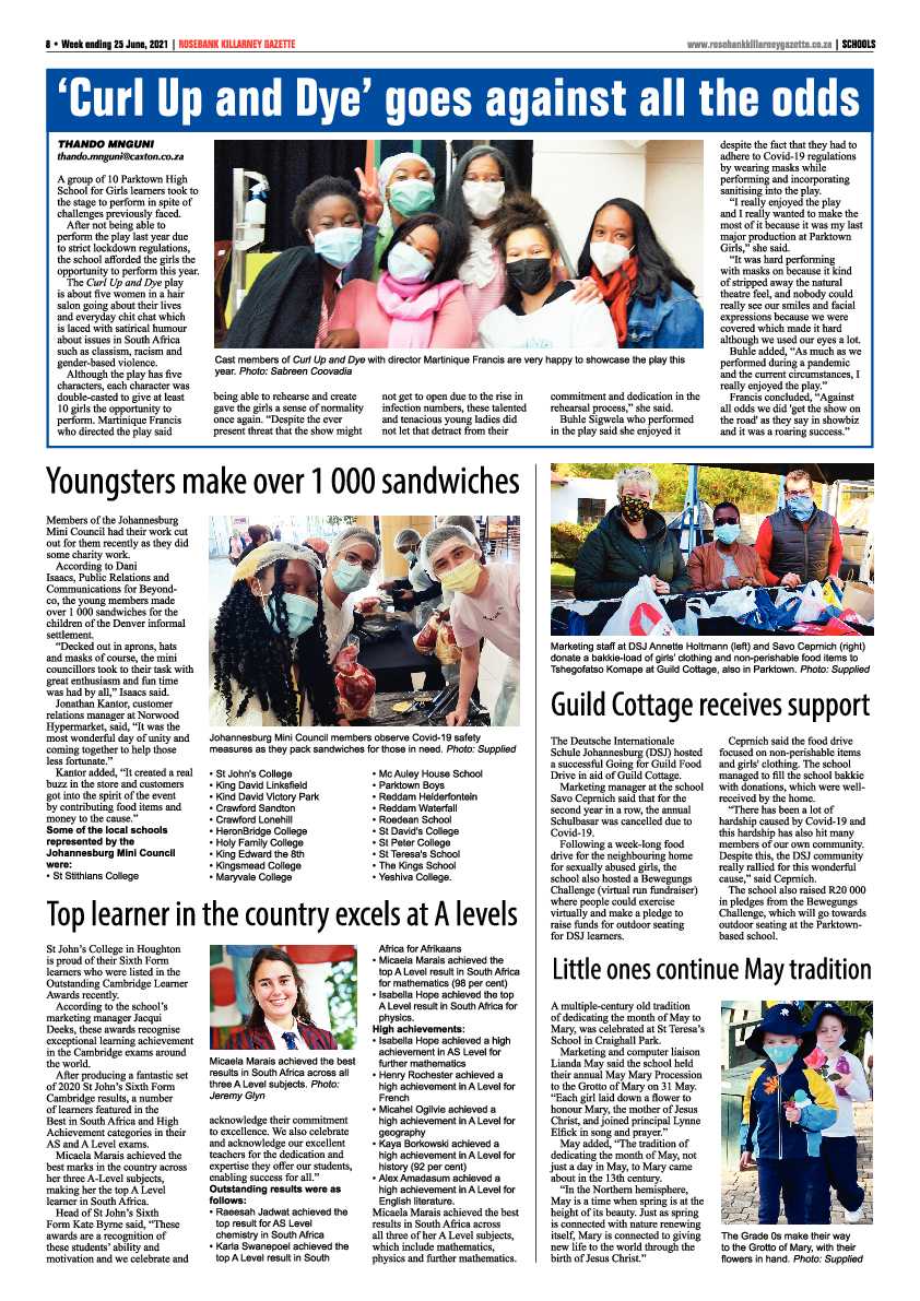 Rosebank Killarney Gazette 25 June 2021 page 8