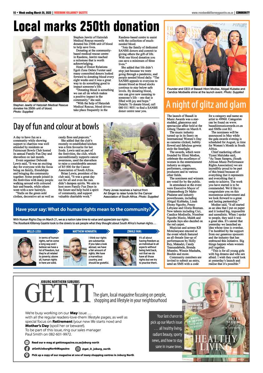Rosebank Killarney Gazette 25 March 2022 page 10