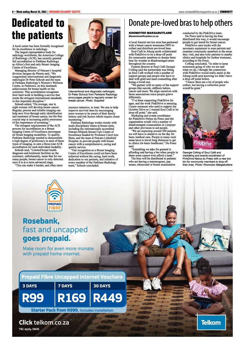 Rosebank Killarney Gazette 25 March 2022 page 8