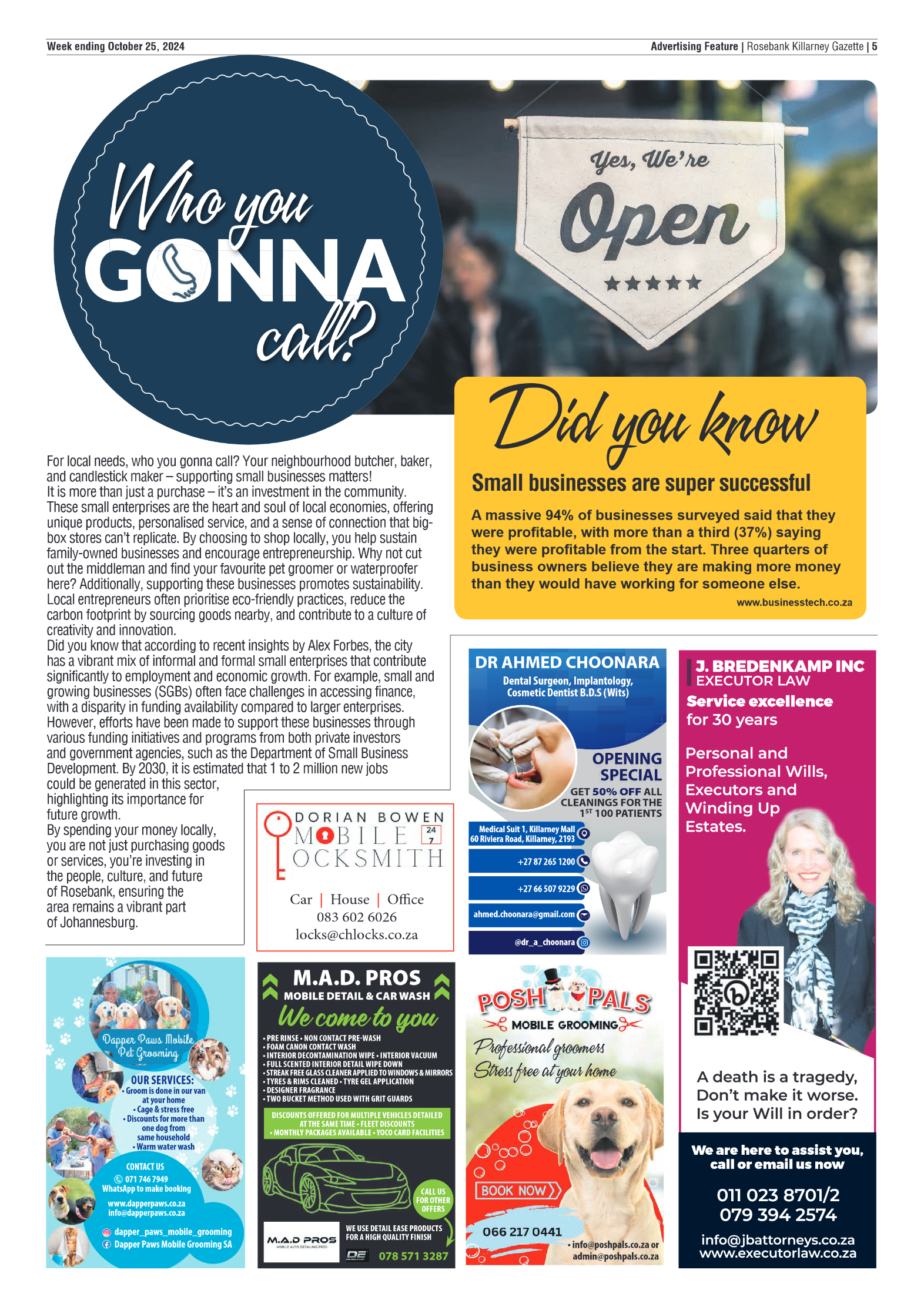 Rosebank Killarney Gazette 25 October 2024 page 5