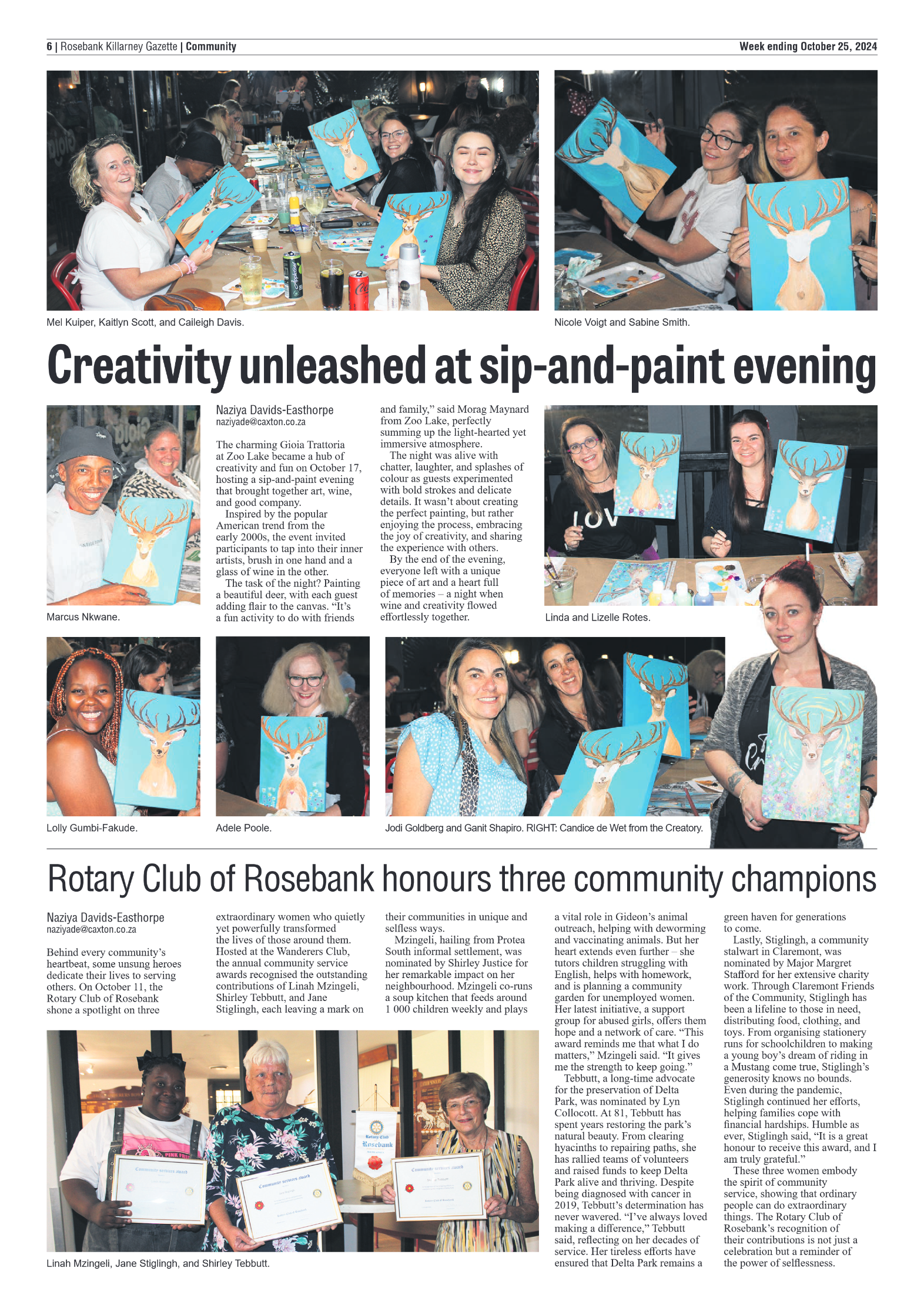 Rosebank Killarney Gazette 25 October 2024 page 6