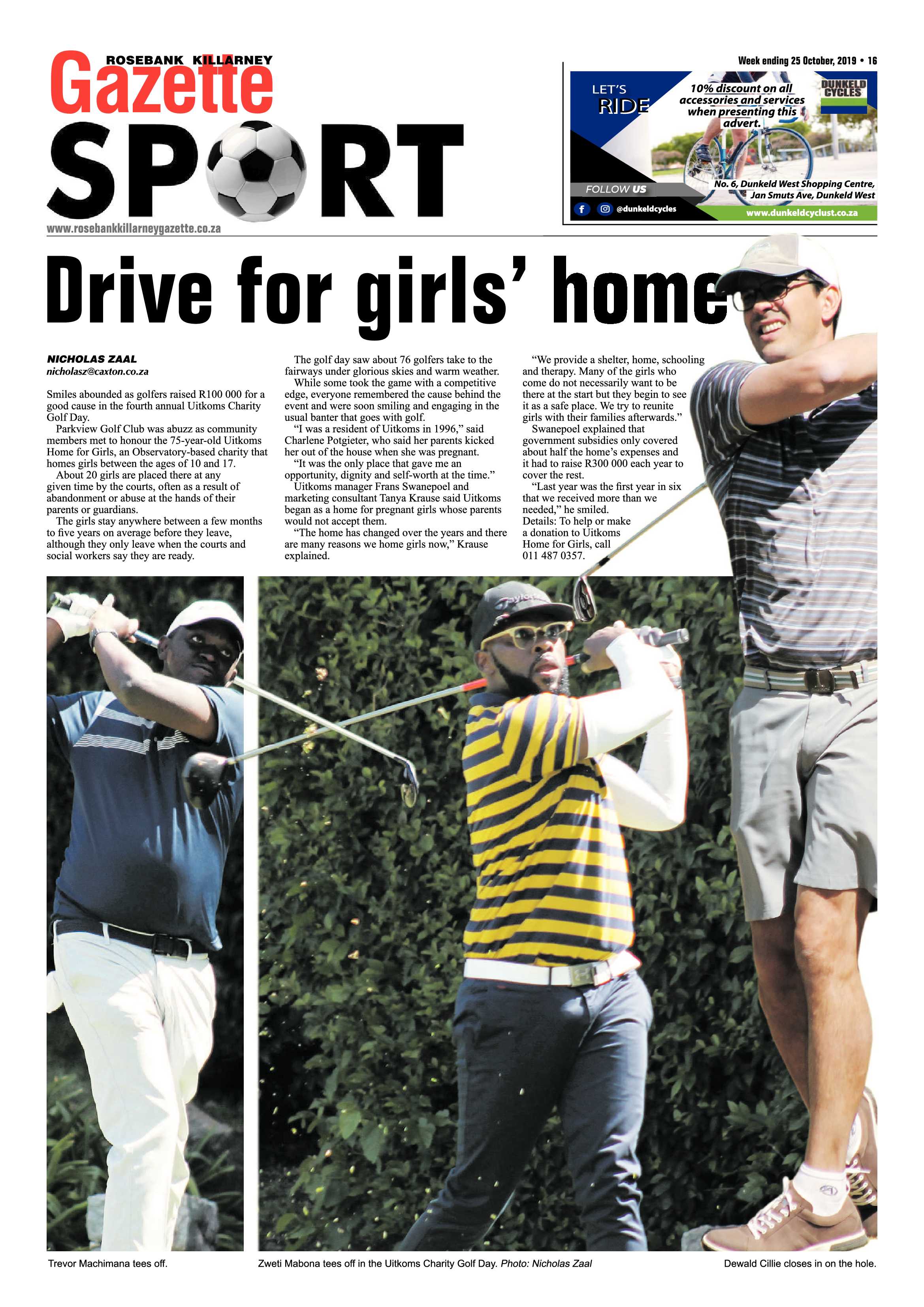 Rosebank Killarney Gazette 25 October, 2019 page 16