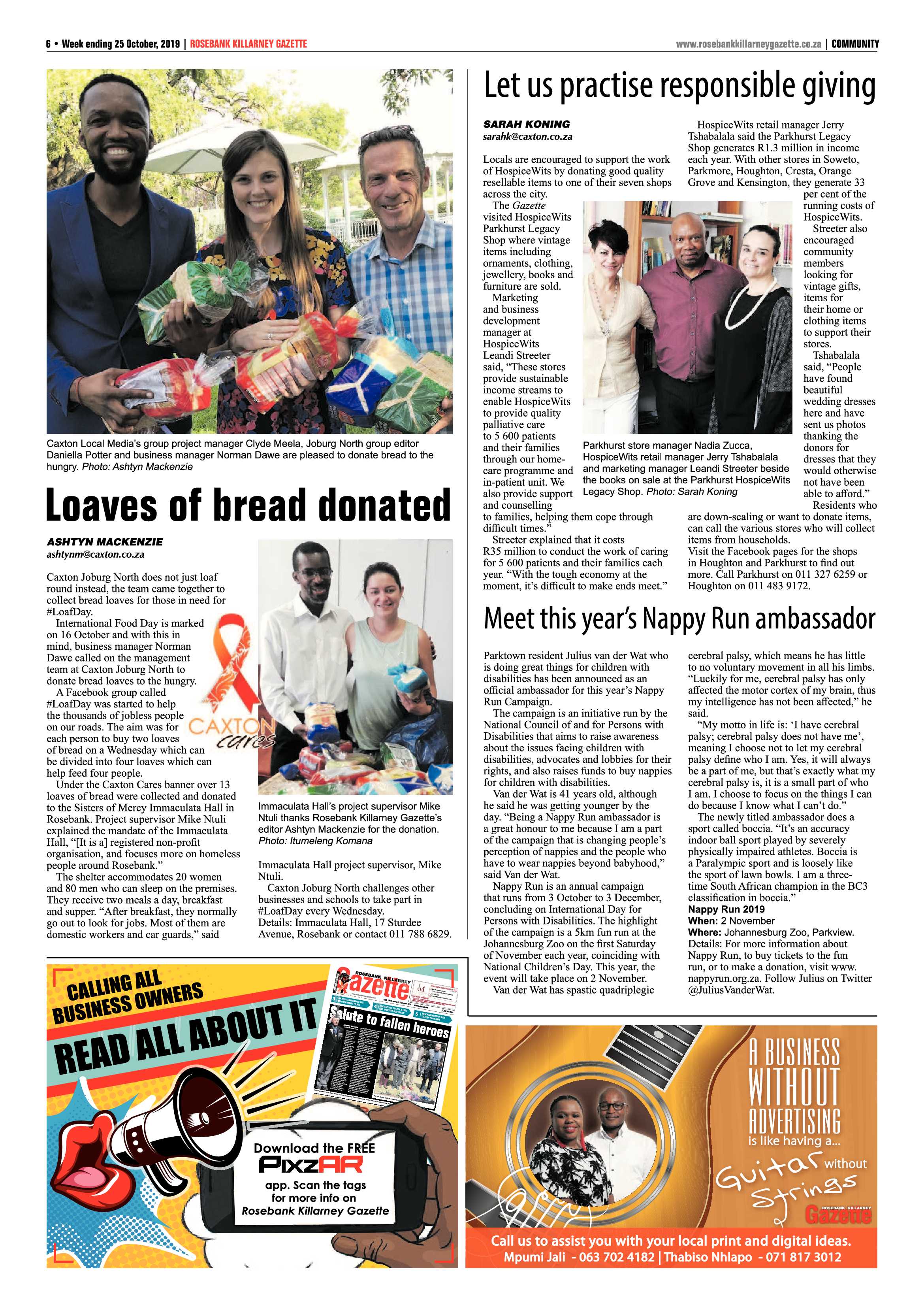 Rosebank Killarney Gazette 25 October, 2019 page 6