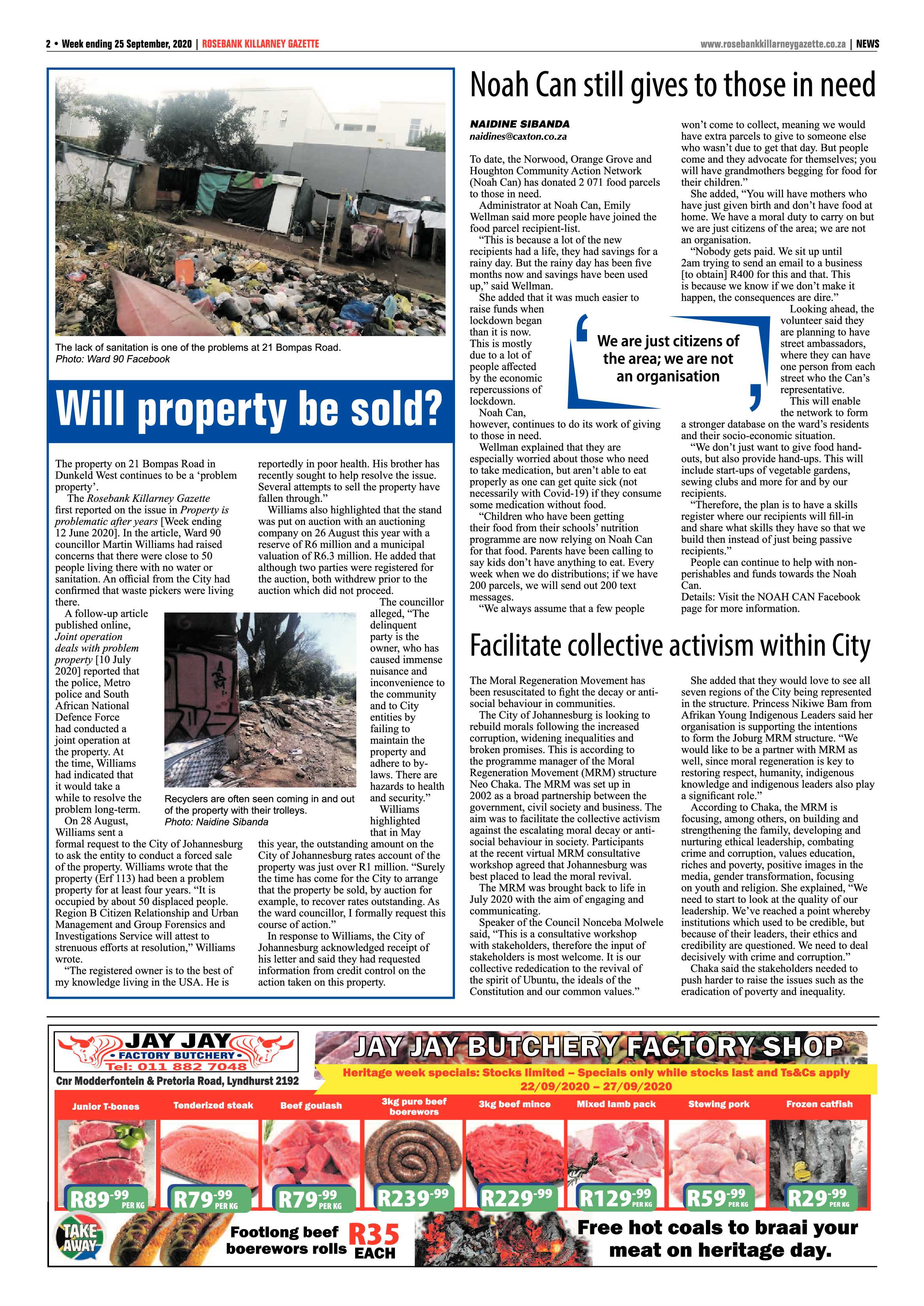 Rosebank Killarney Gazette 24 September 2020 page 2