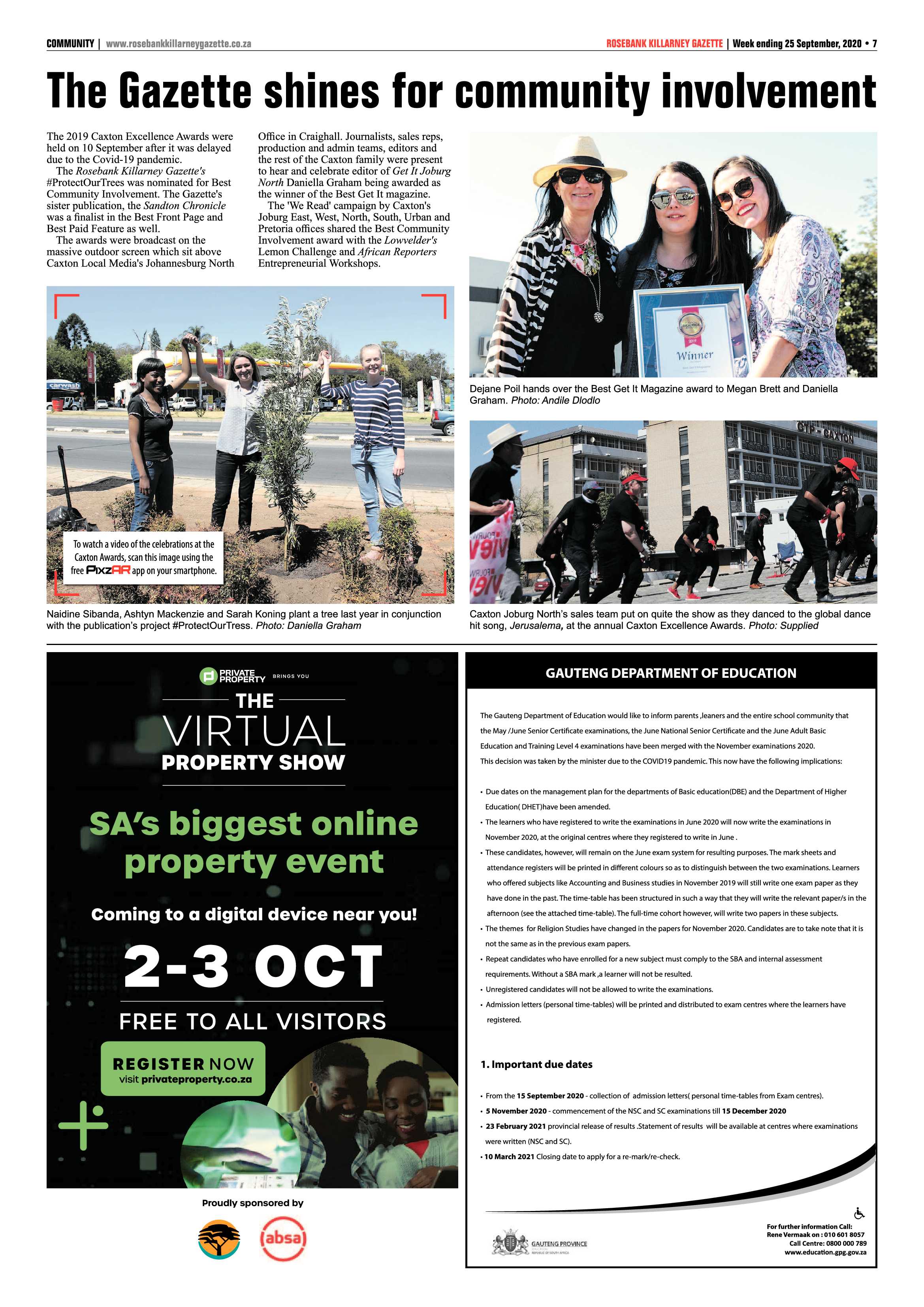 Rosebank Killarney Gazette 24 September 2020 page 7