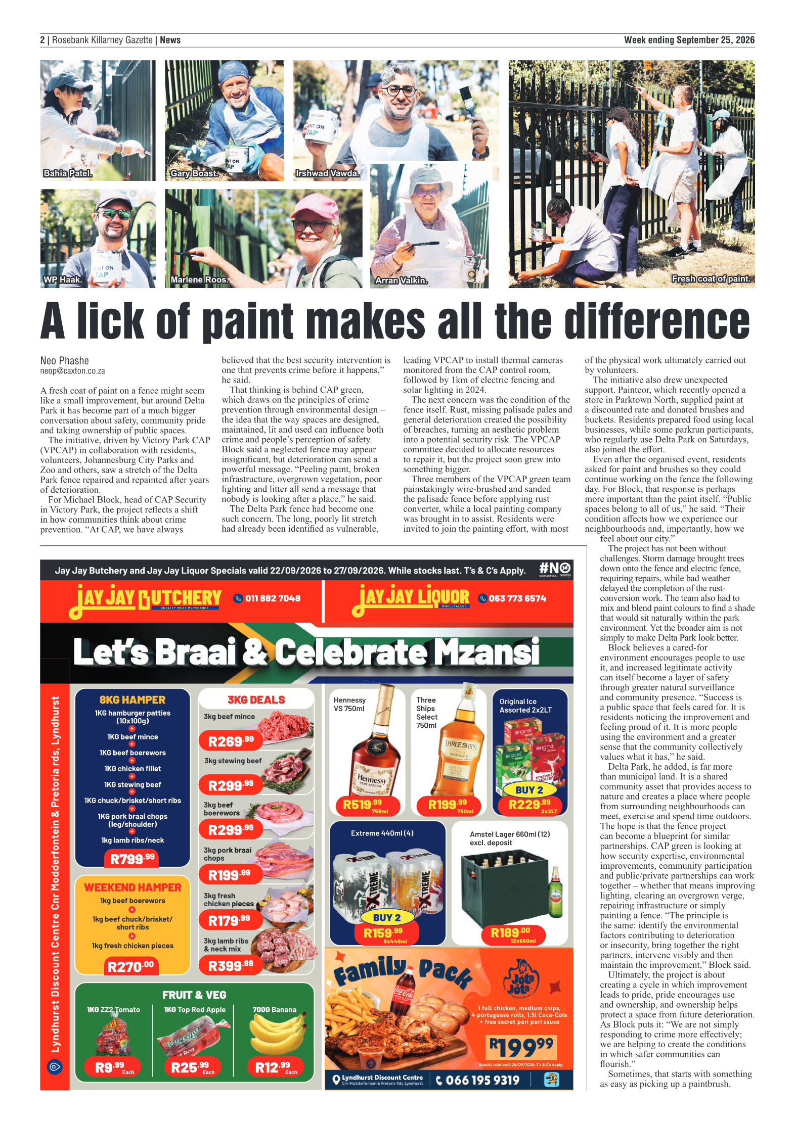 Rosebank Killarney Gazette 25 September 2026 page 2