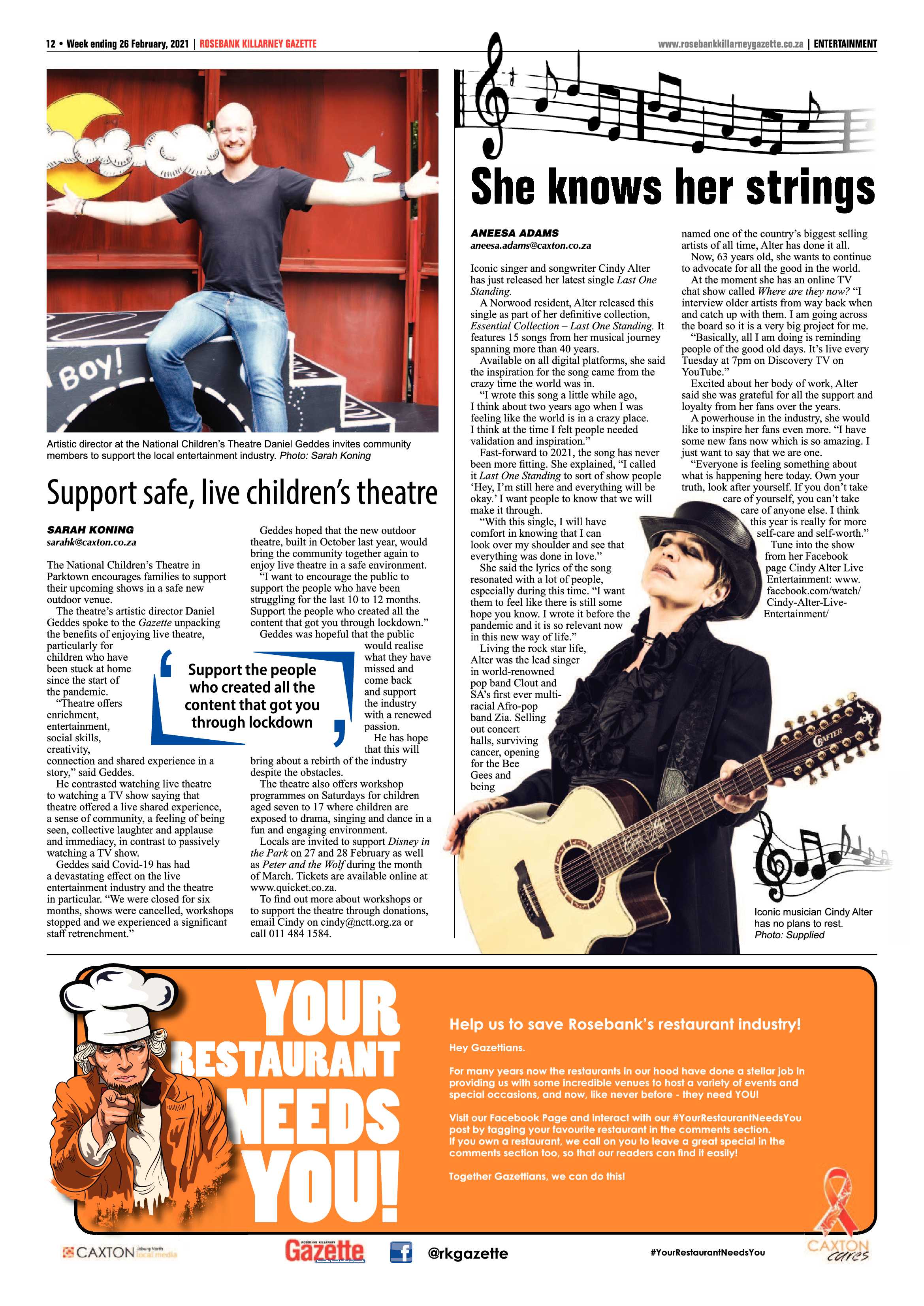 Rosebank Killarney Gazette 26 February 2021 page 12