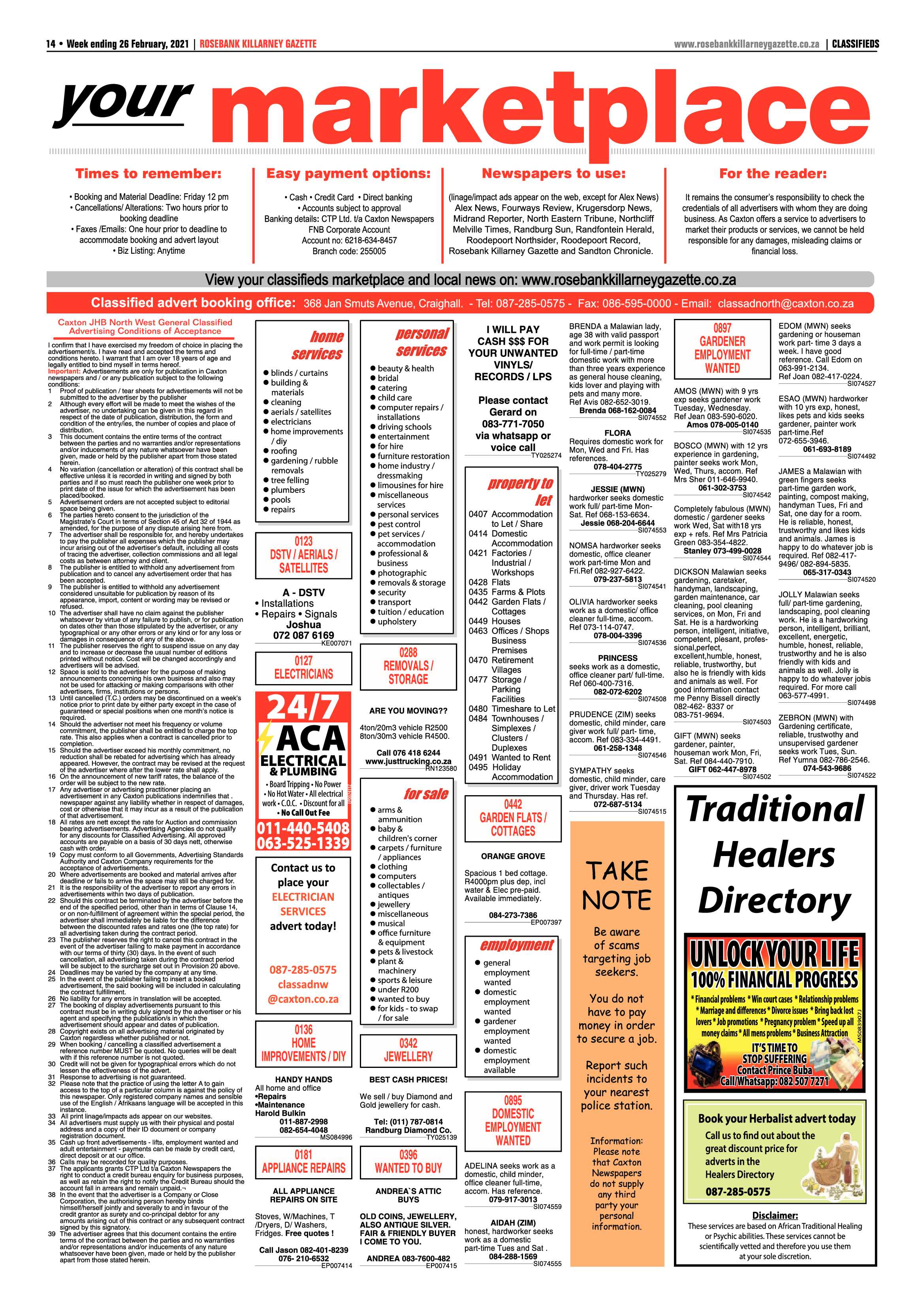 Rosebank Killarney Gazette 26 February 2021 page 14