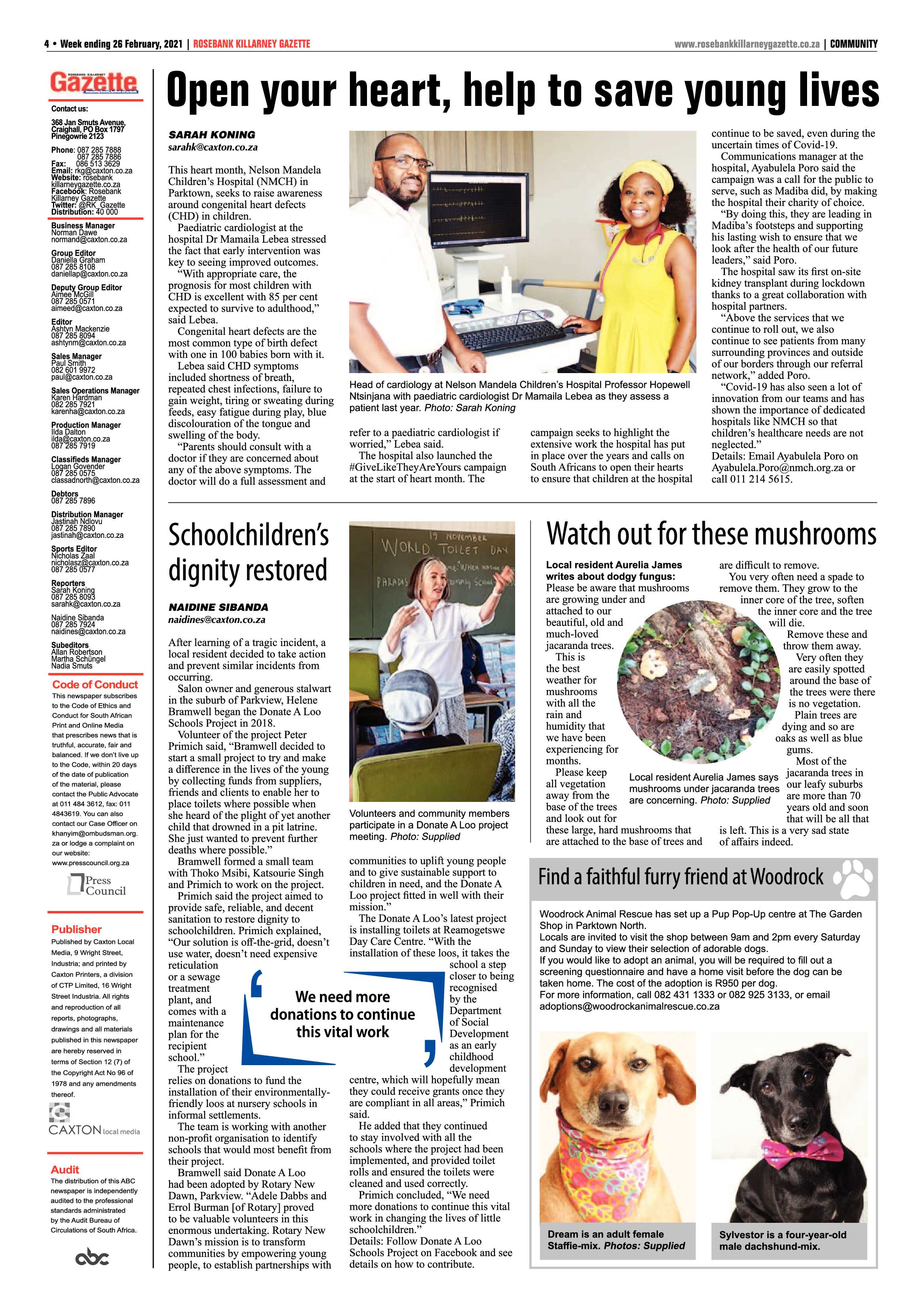 Rosebank Killarney Gazette 26 February 2021 page 4
