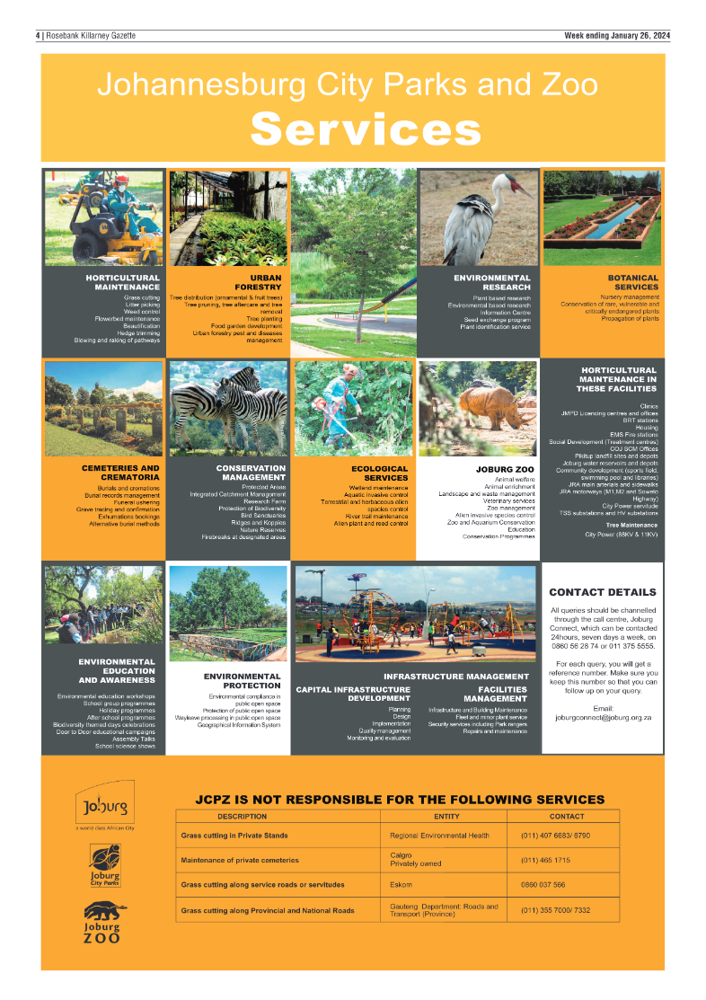 Rosebank Killarney Gazette 26 January 2024 page 4