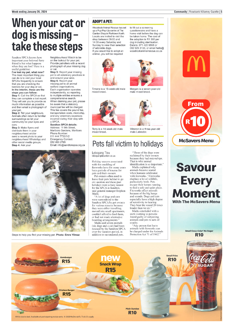 Rosebank Killarney Gazette 26 January 2024 page 5