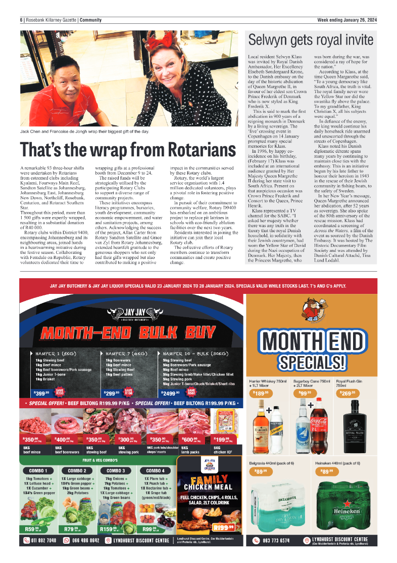 Rosebank Killarney Gazette 26 January 2024 page 6