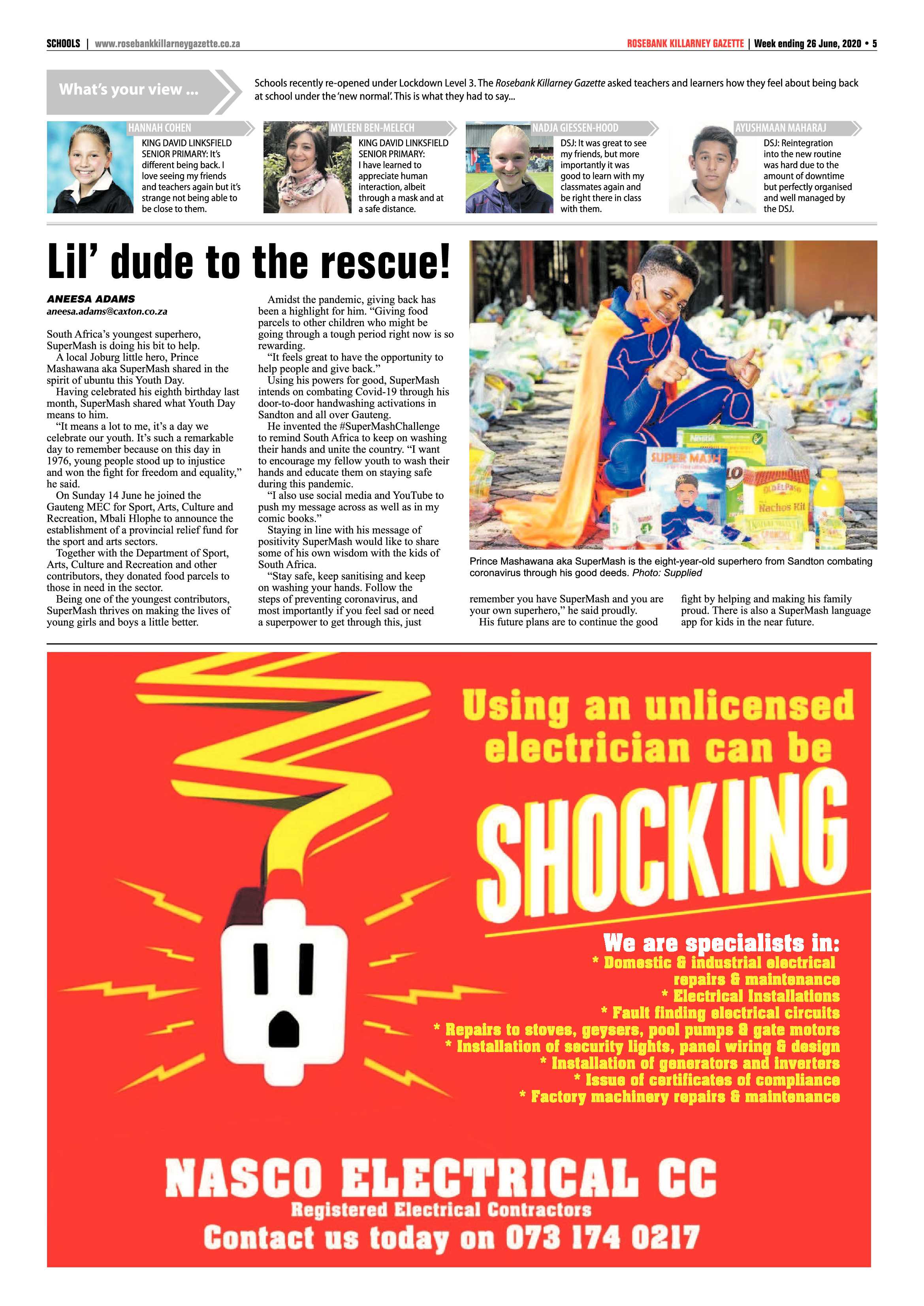 Rosebank Killarney Gazette 26 June 2020 page 13