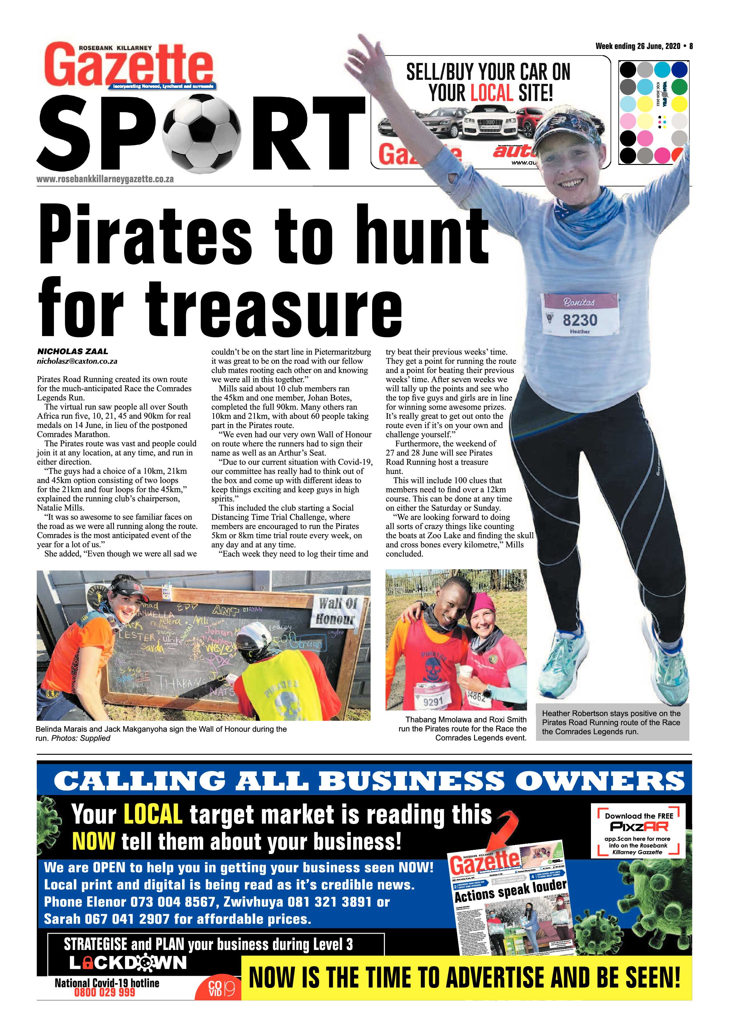 Rosebank Killarney Gazette 26 June 2020 page 16