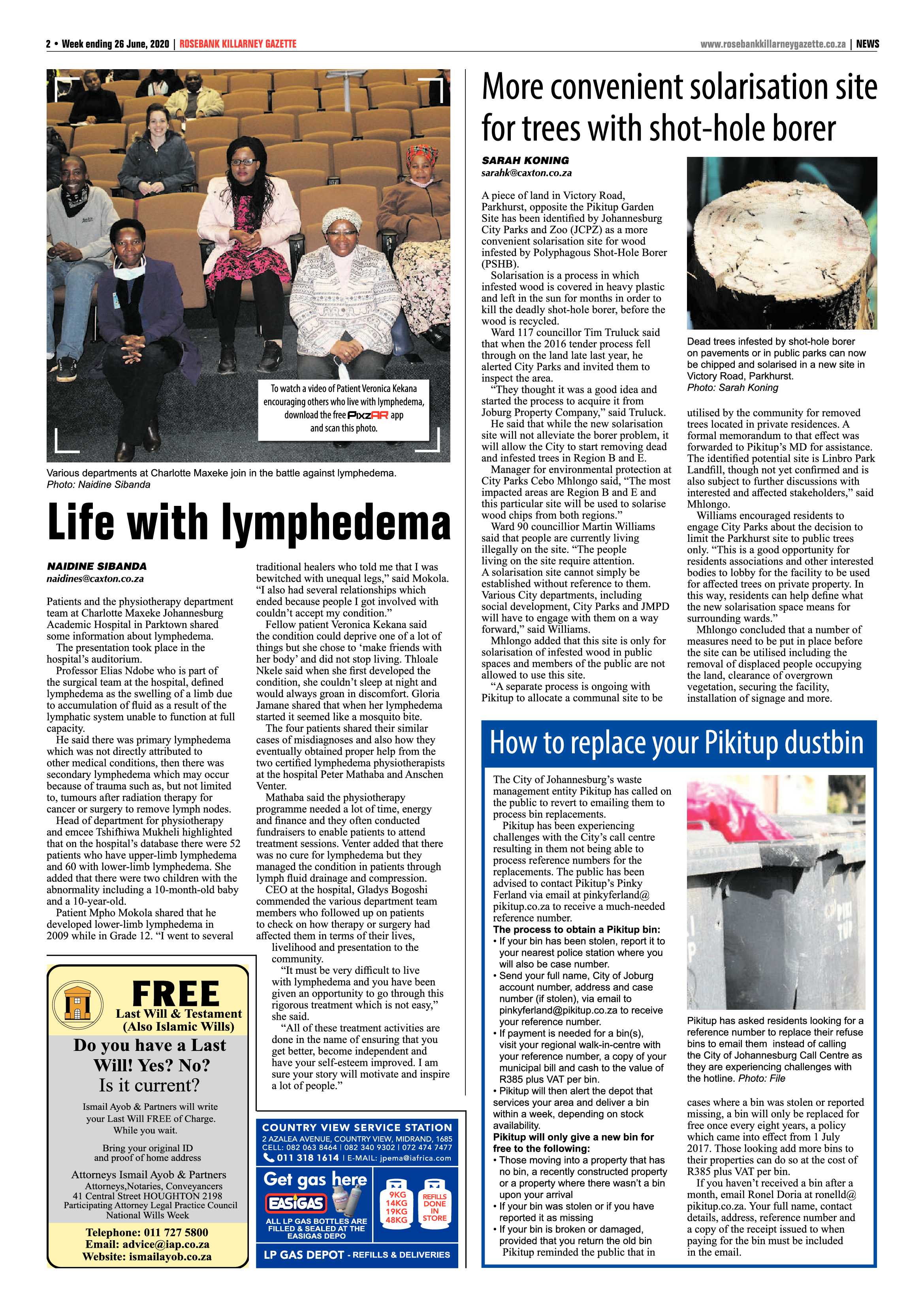 Rosebank Killarney Gazette 26 June 2020 page 2
