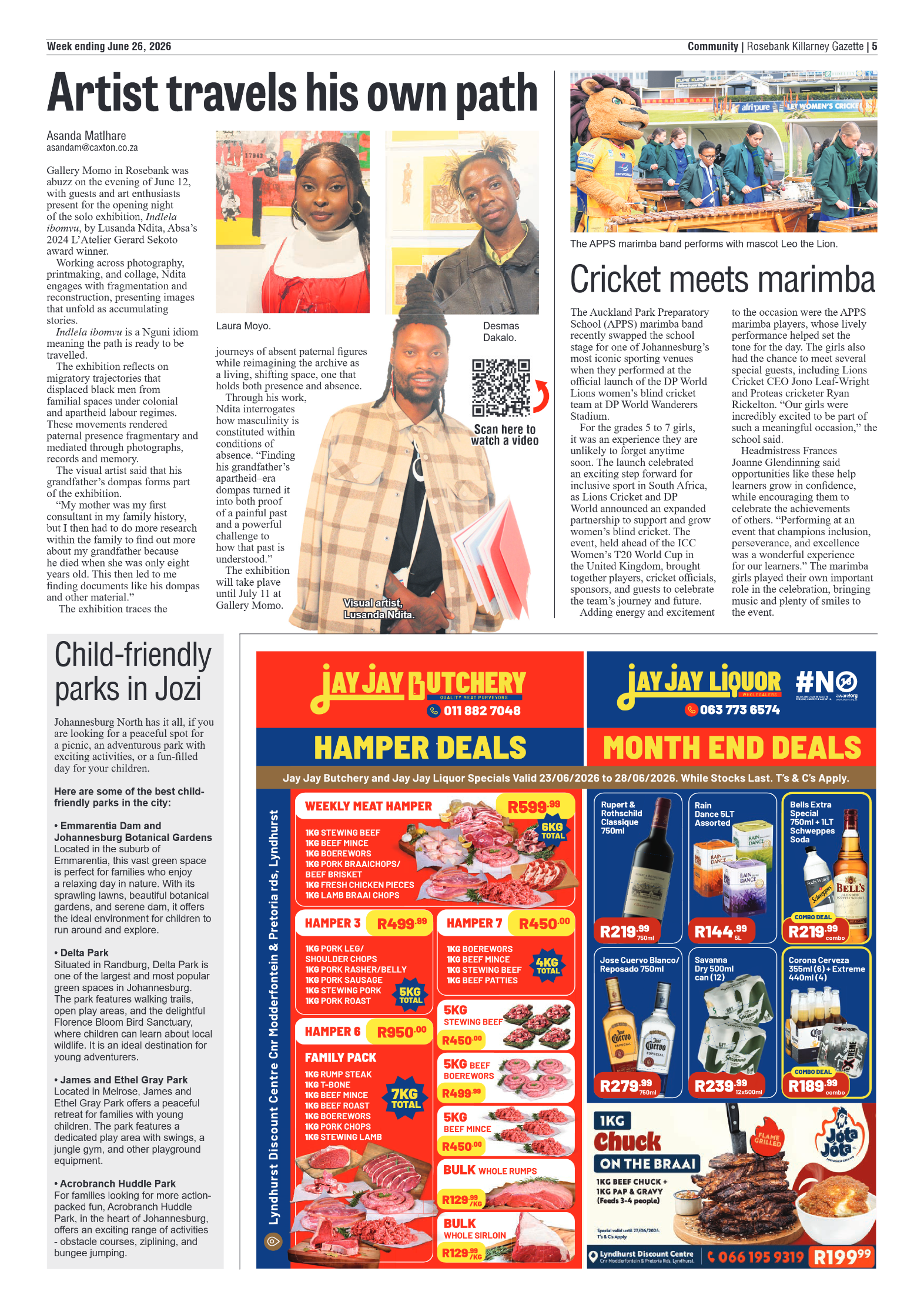 Rosebank Killarney Gazette 26 June 2026 page 5