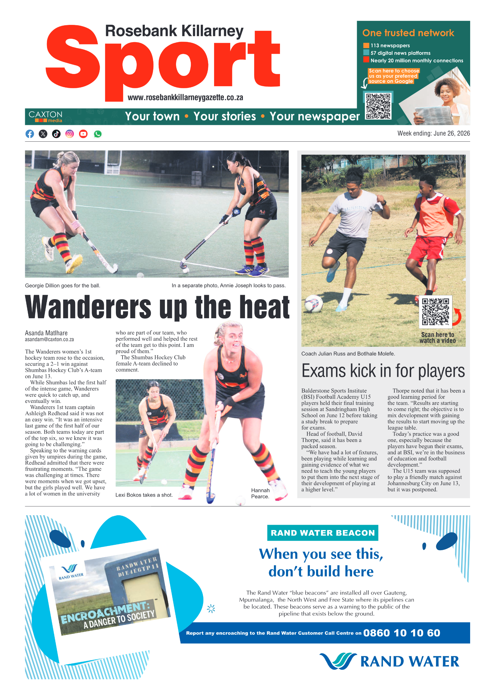 Rosebank Killarney Gazette 26 June 2026 page 8