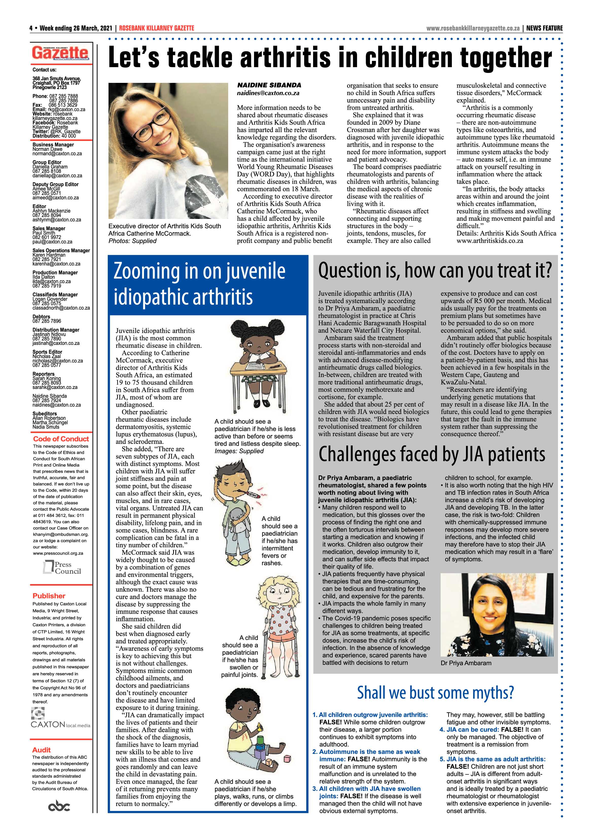 Rosebank Killarney Gazette 26 March 2021 page 4