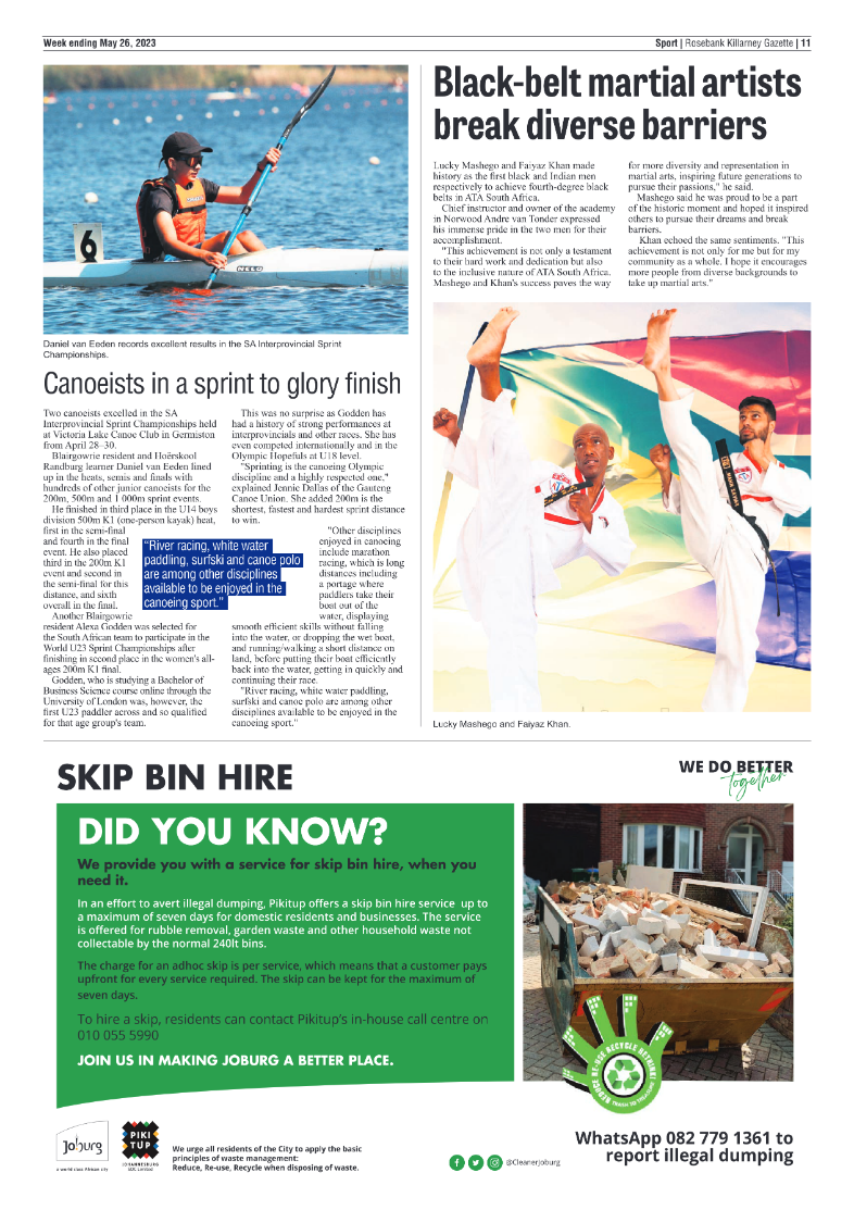 Rosebank Killarney Gazette 26 May 2023 page 11