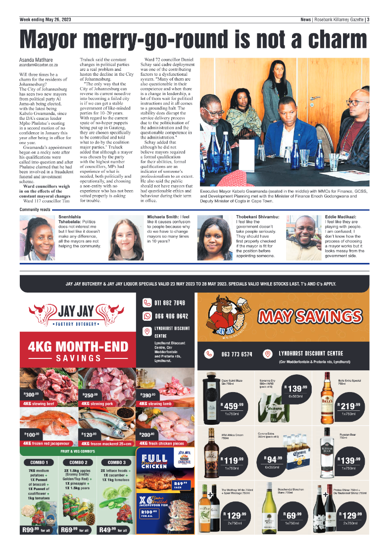 Rosebank Killarney Gazette 26 May 2023 page 3
