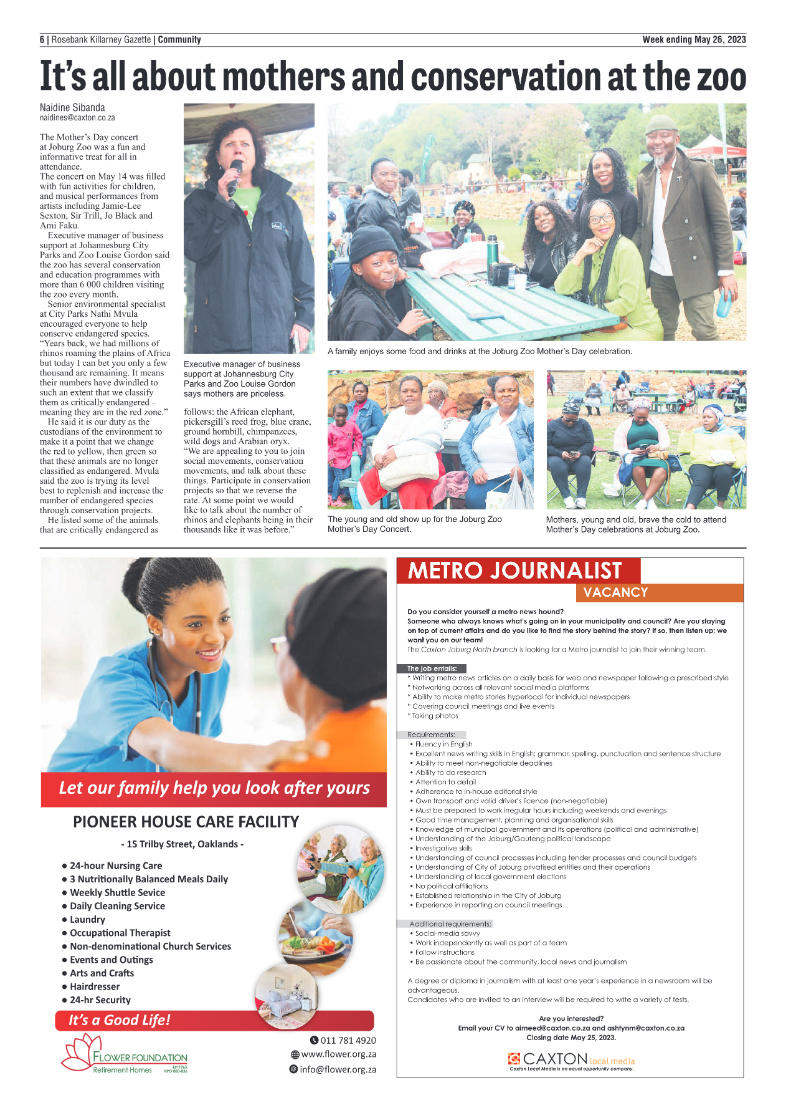Rosebank Killarney Gazette 26 May 2023 page 6