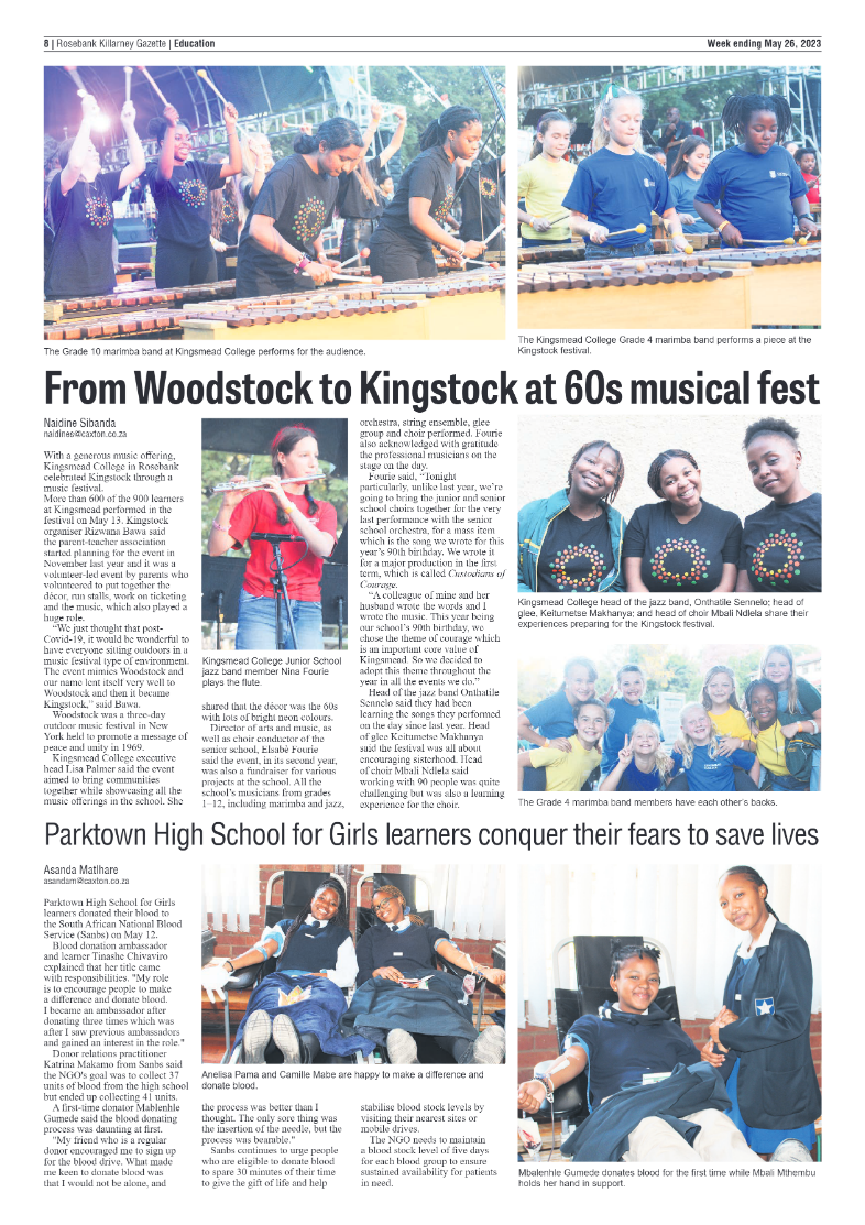 Rosebank Killarney Gazette 26 May 2023 page 8